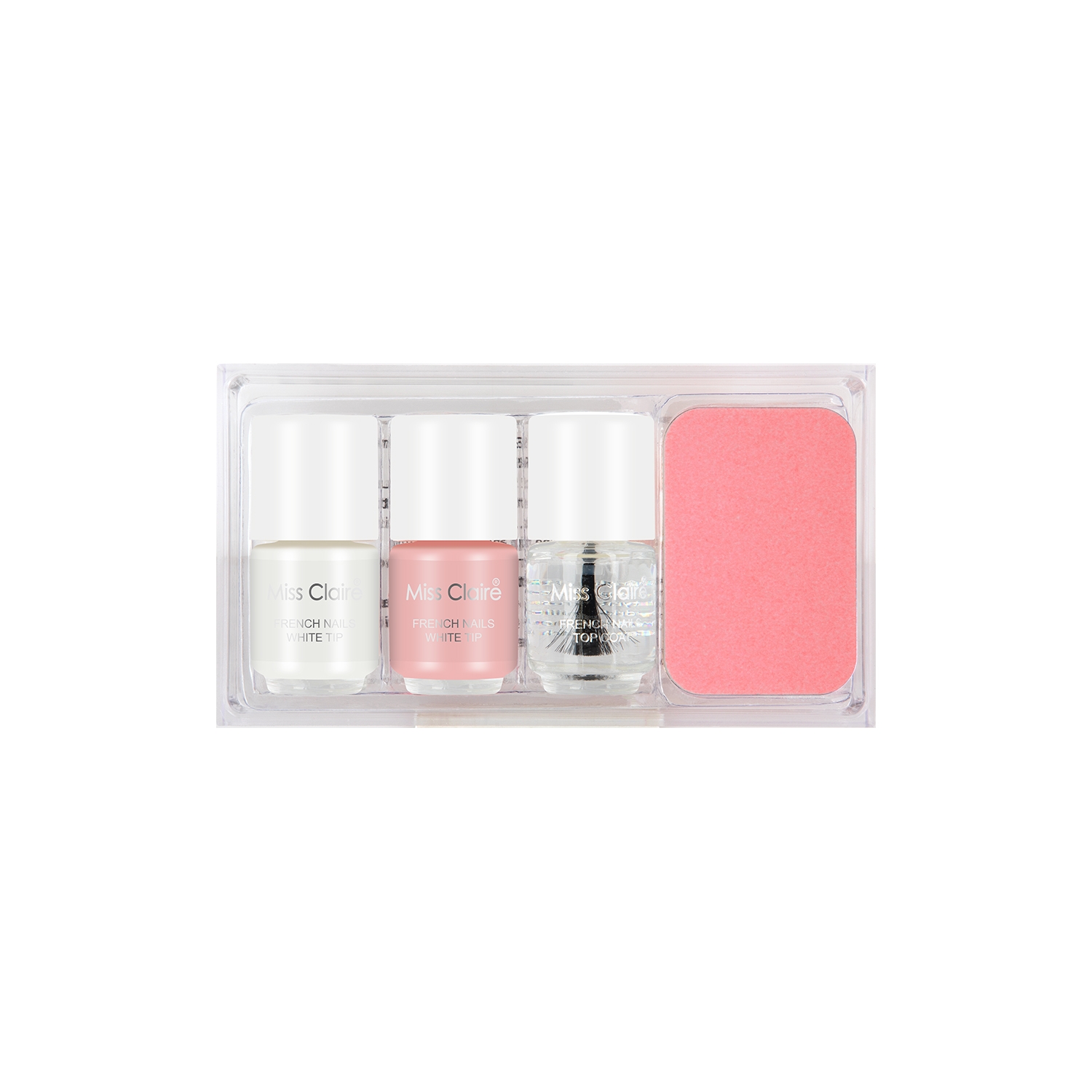 Miss Claire | Miss Claire French Manicure Kit With Acrylic Box (9.75ml)
