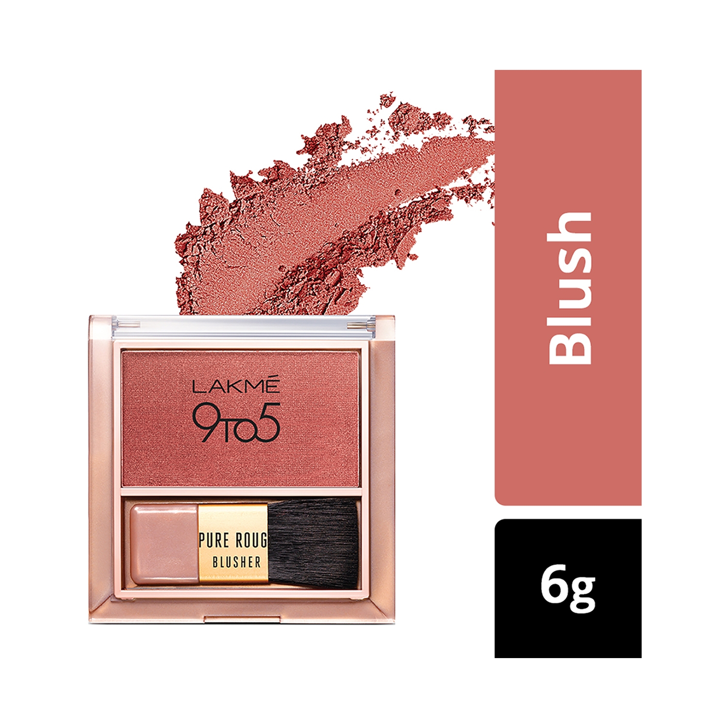 Lakme | Lakme 9To5 Pure Rouge Blusher - Peach Affair (6g)