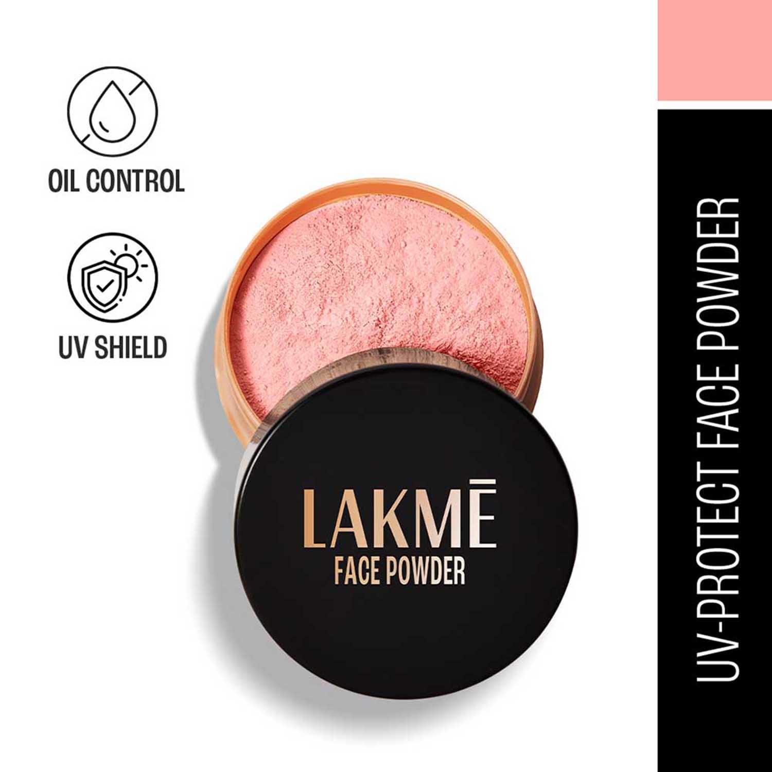 Lakme | Lakme Forever Matte Face Powder Matte Finish Oil Cointrol for rosy glow Warm Pink (40 g)