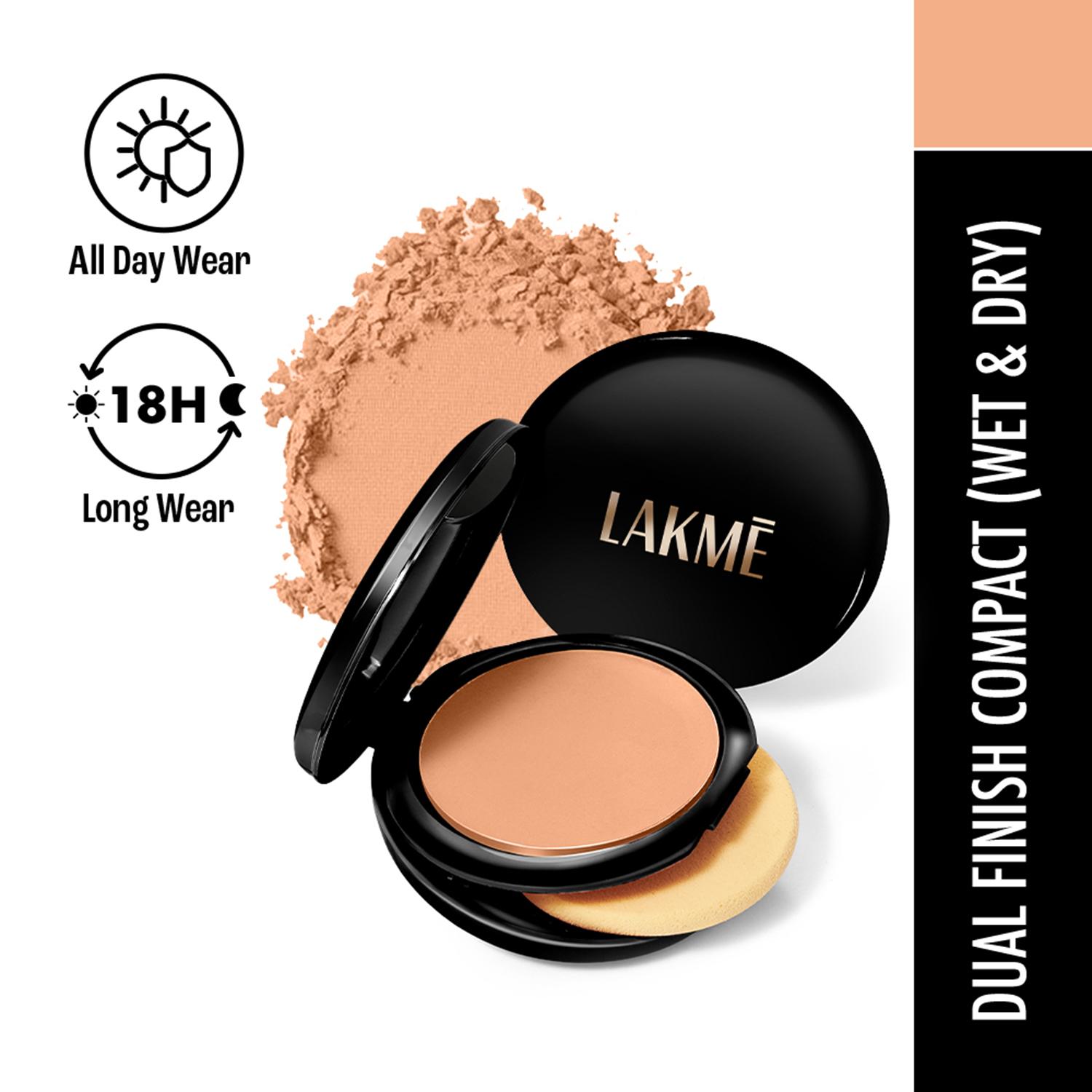 Lakme | Lakme Xtraordin-airy Compact 2 In 1 Compact + Foundation Lightweight SPF17 06 Almond Honey (9 g)