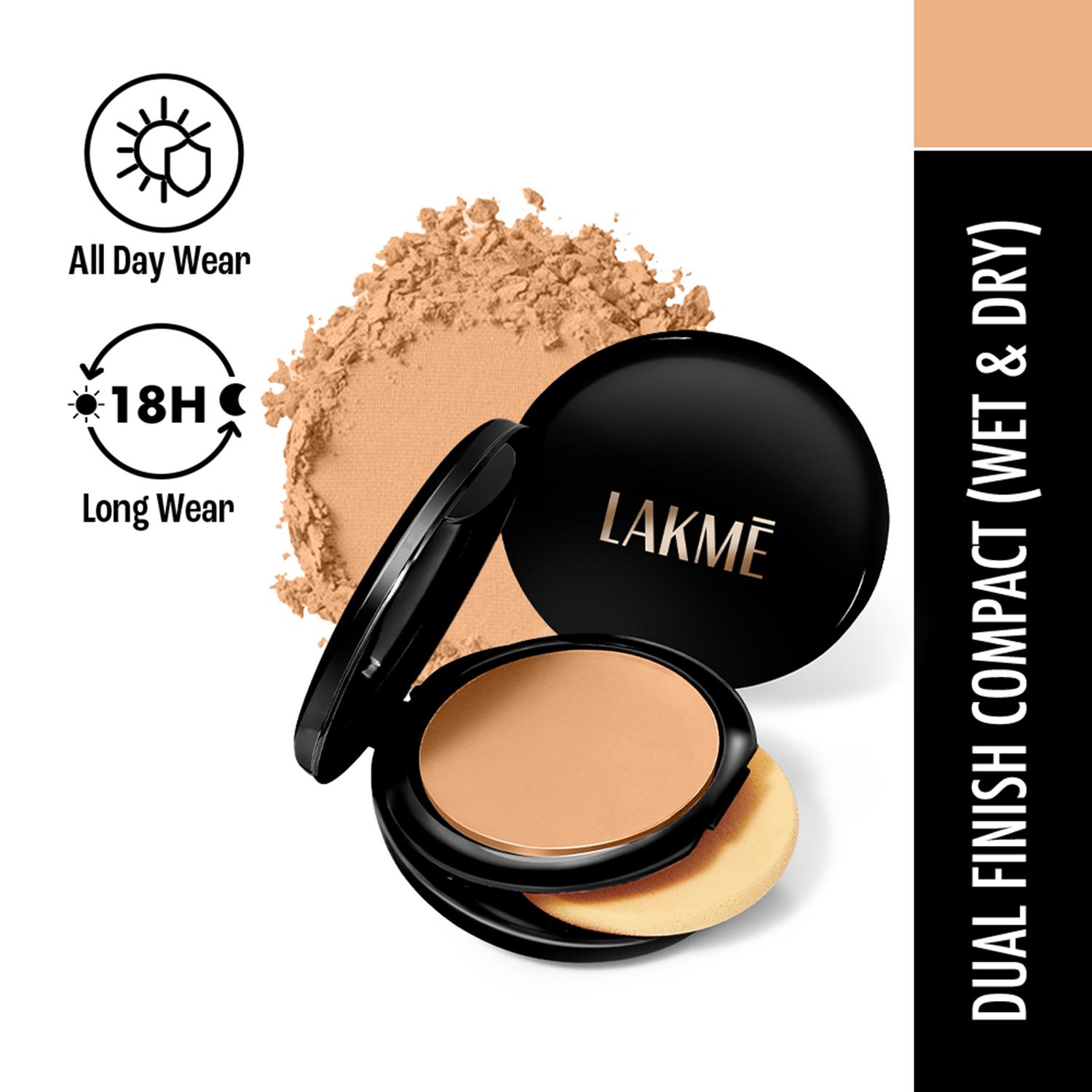 Lakme | Lakme Xtraordin-airy Compact 2 In 1 Compact + Foundation Lightweight SPF17 05 Beige Honey (9 g)