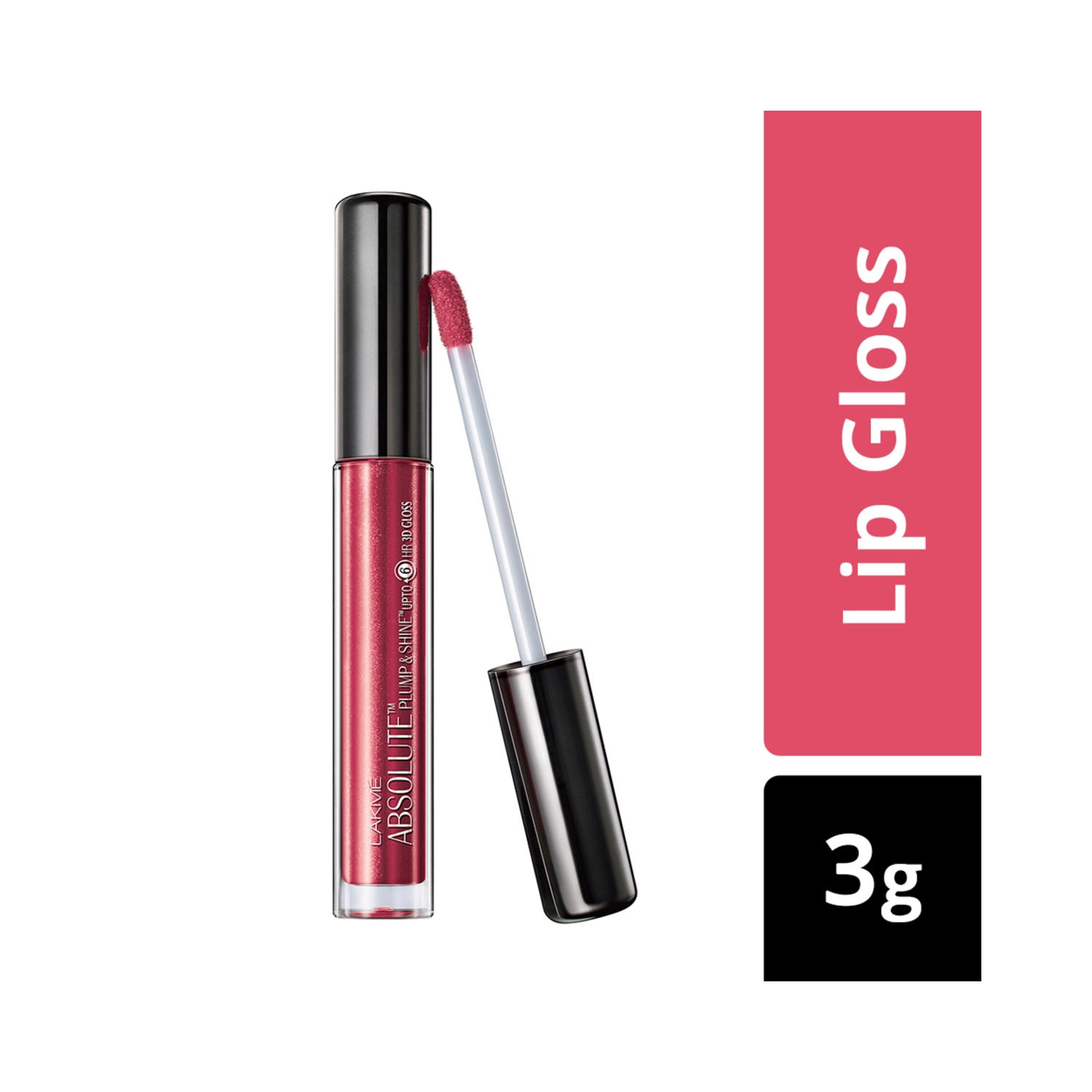 Lakme Absolute Plump & Shine Lip Gloss - Pink Shine (3g)