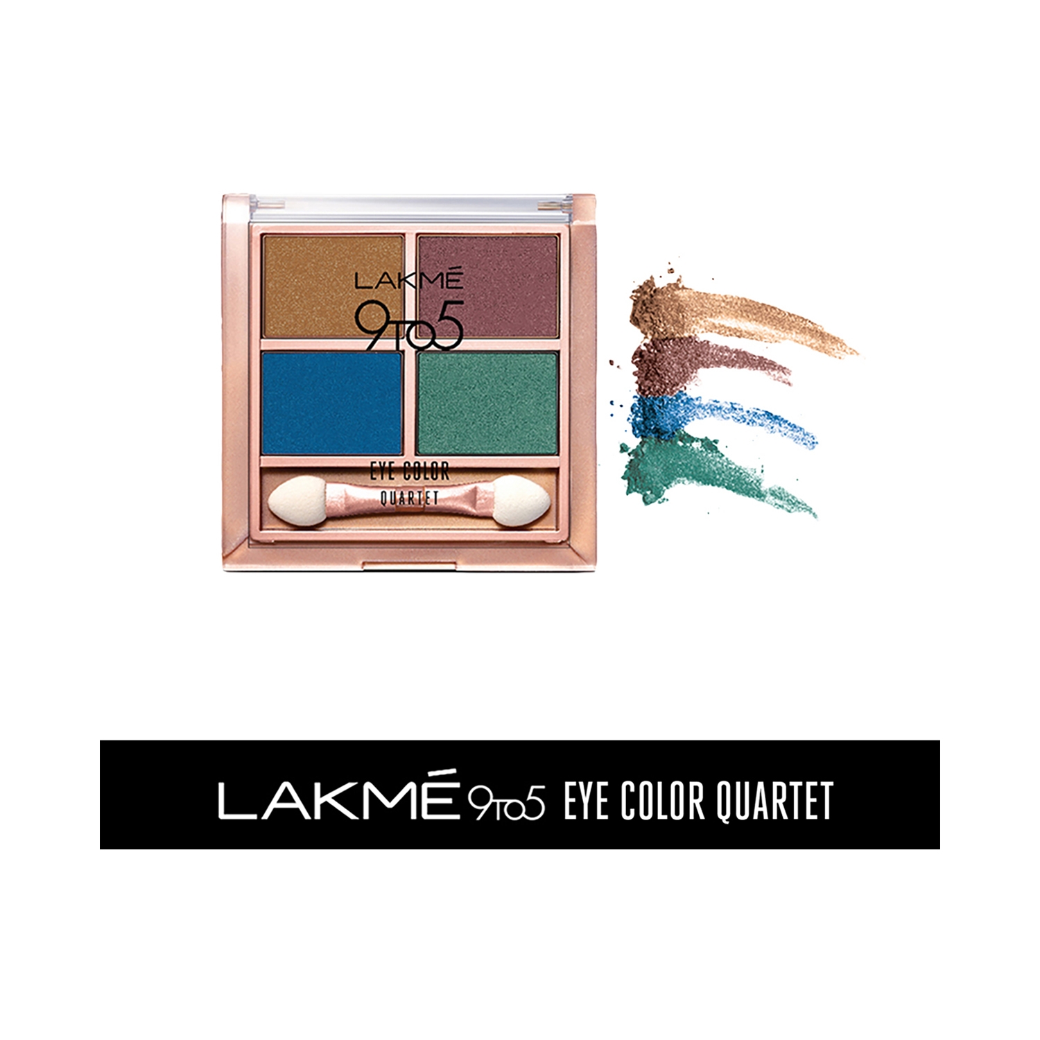 Lakme | Lakme 9 To 5 Eye Color Quartet Eye Shadow Palette - Royal Peacock (7g)