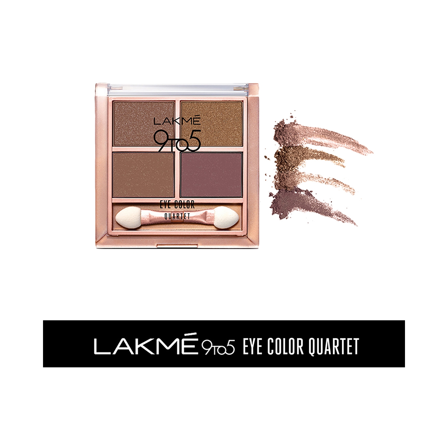 Lakme | Lakme 9 To 5 Eye Color Quartet Eye Shadow Palette - Mystic Nudes (7g)