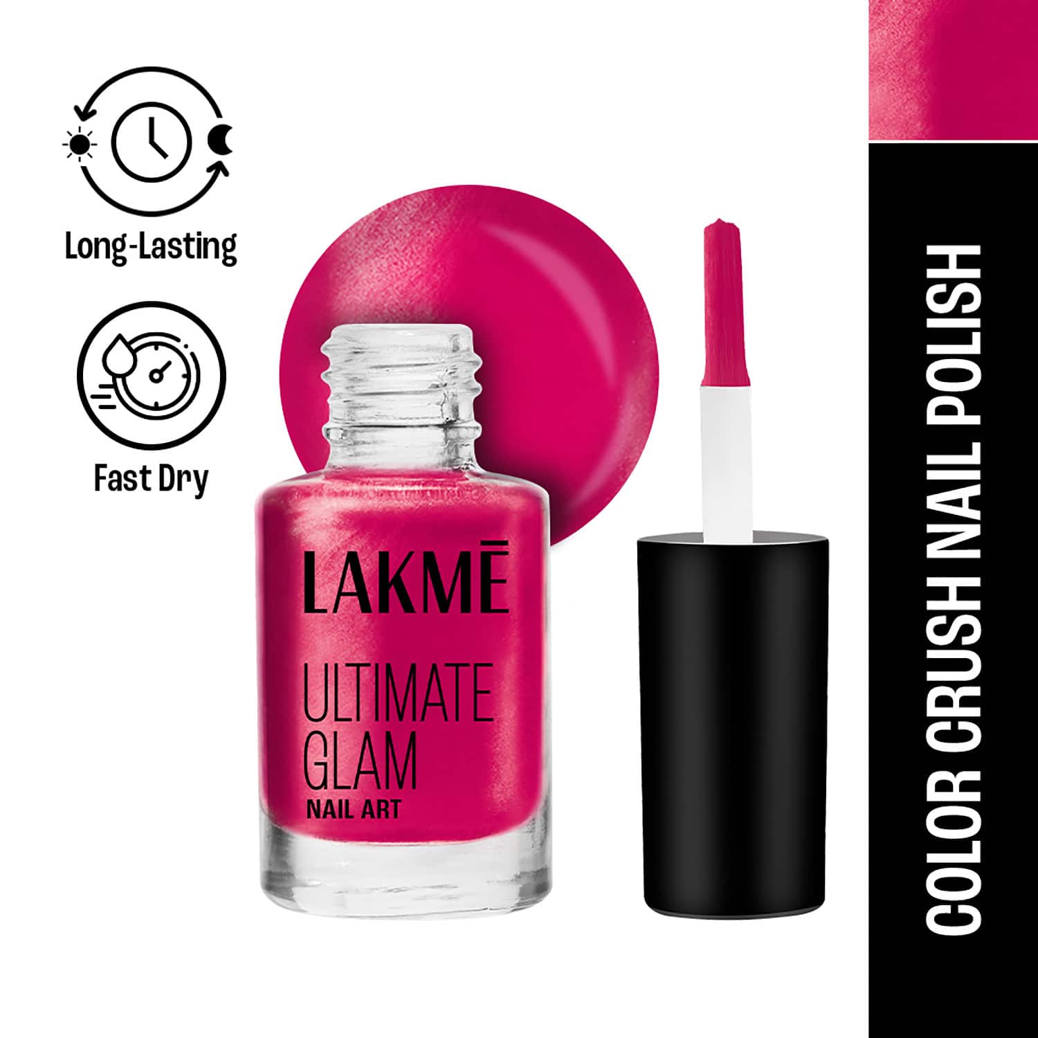 Lakme | Lakme Color Crush Nailart - M9 Fuschia (6 ml)