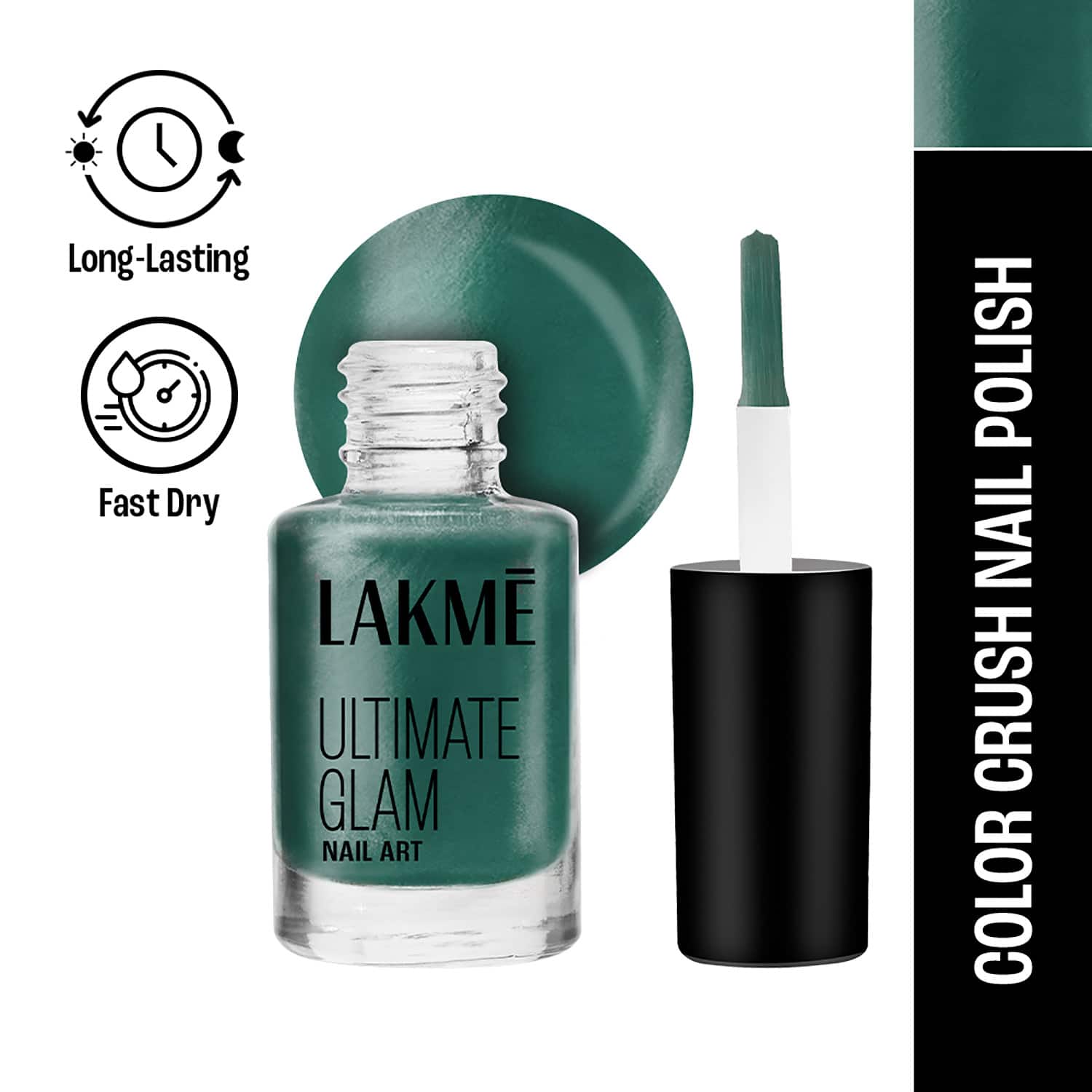 Lakme | Lakme Color Crush Nailart - M10 Fern Green (6 ml)