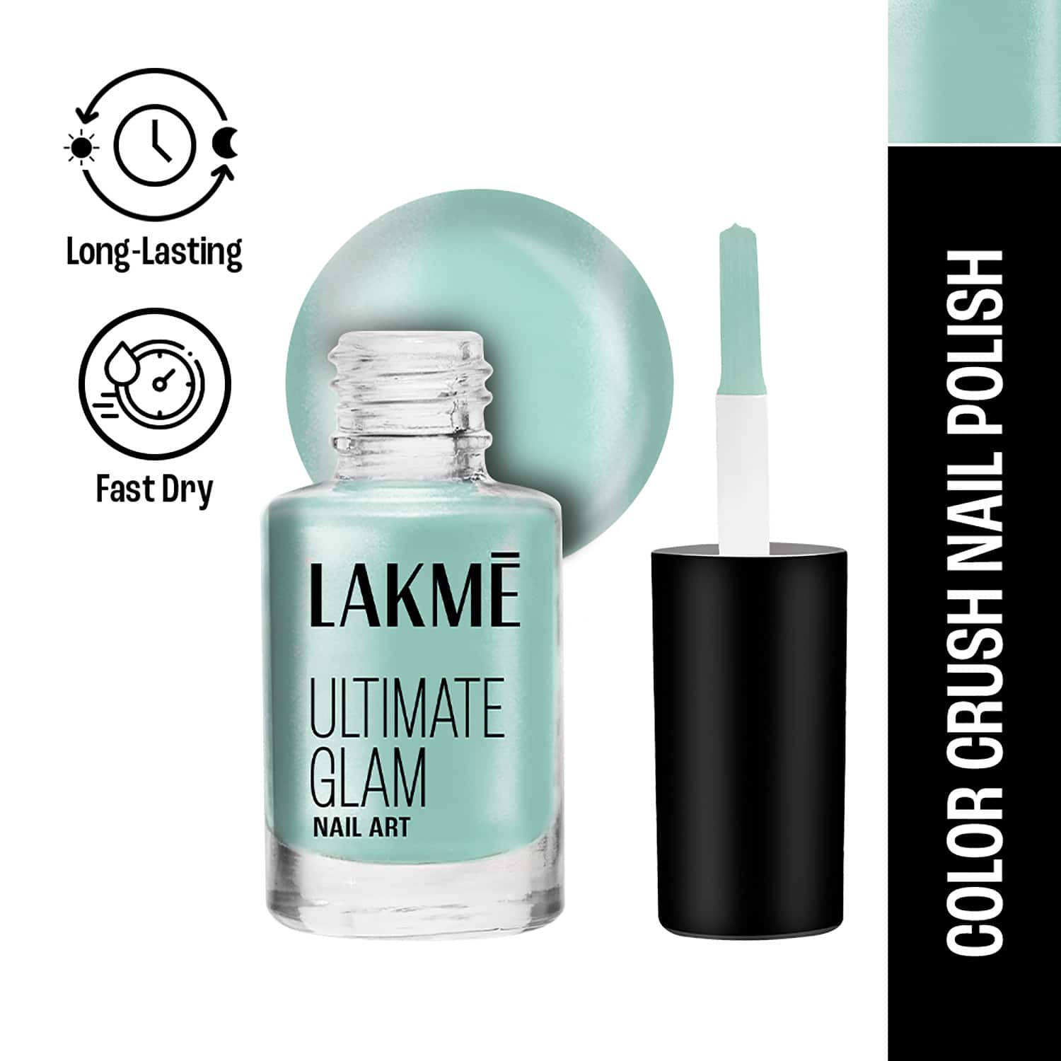 Lakme | Lakme Color Crush Nailart - M16 Mint Blue (6 ml)