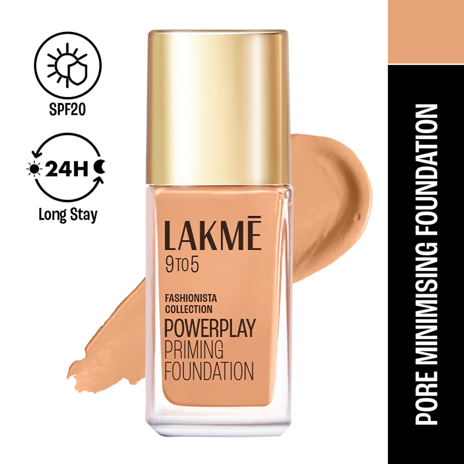 Lakme | Lakme 9to5 Powerplay Priming Foundation Built in Primer SPF 20 Neutral Medium (25 ml)