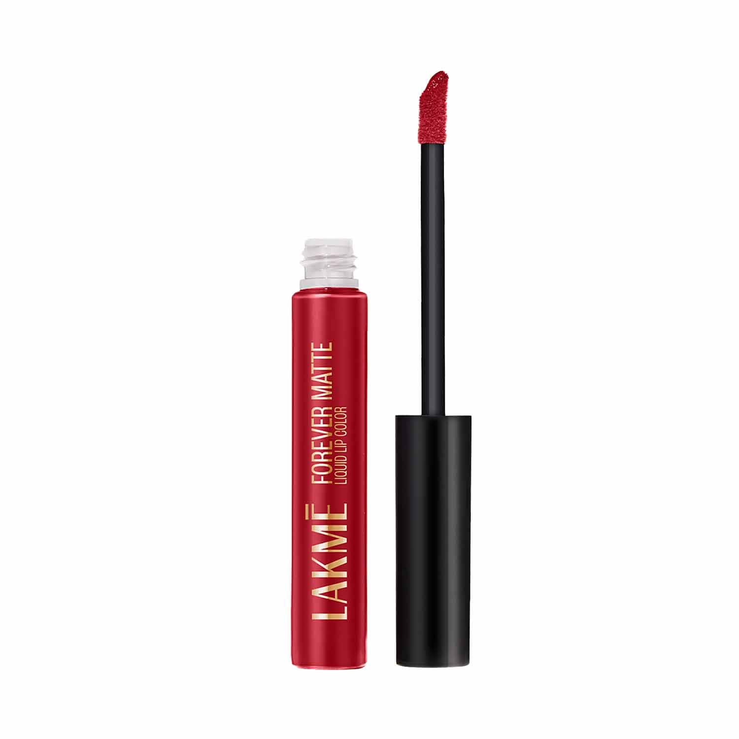 Lakme | Lakme Forever Matte Liquid Lip 16hr Lipstick Lightweight & Transferproof - Red Revival (5.6 ml)