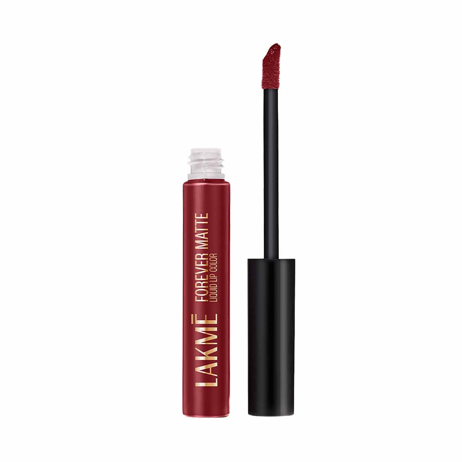 Lakme | Lakme Forever Matte Liquid Lip 16hr Lipstick Lightweight & Transferproof - Crimson Rose (5.6 ml)