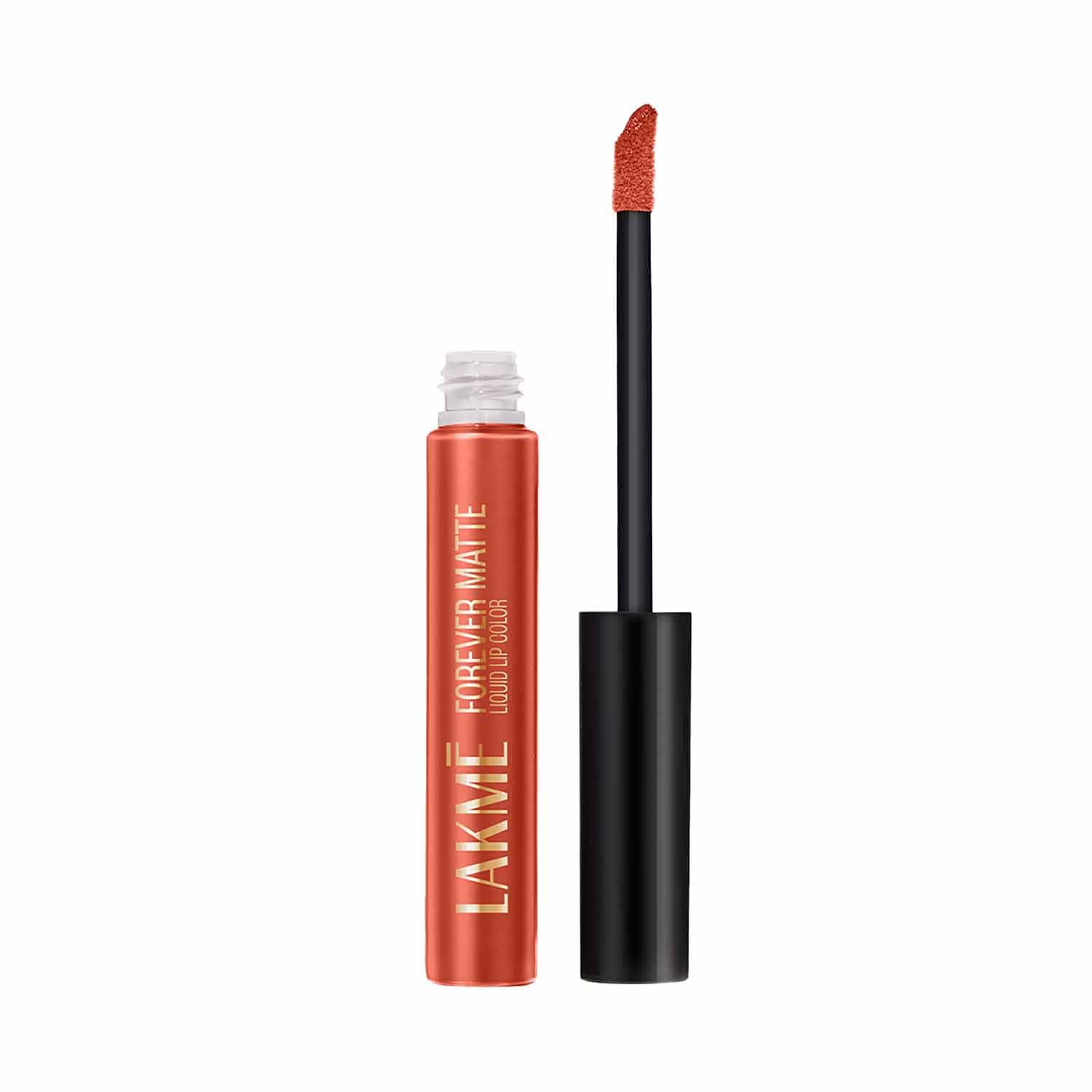 Lakme | Lakme Forever Matte Liquid Lip 16hr Lipstick Lightweight & Transferproof - Orange Tango (5.6 ml)