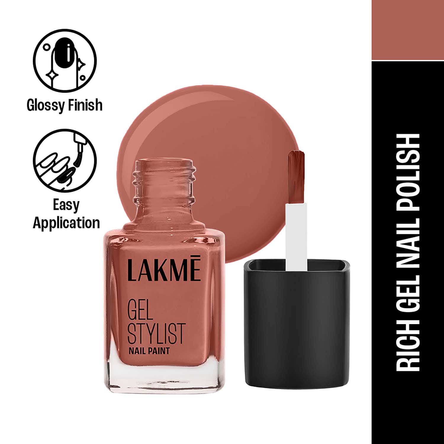 Lakme | Lakme Absolute Gel Stylist Nail Color - Saddle (12 ml)