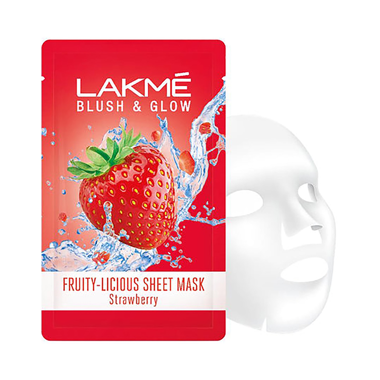 Lakme | Lakme Blush & Glow Strawberry Sheet Mask (25 ml)