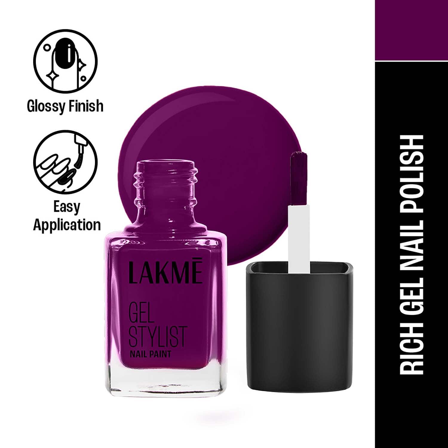 Lakme | Lakme Absolute Gel Stylist Nail Color - Poison (12 ml)