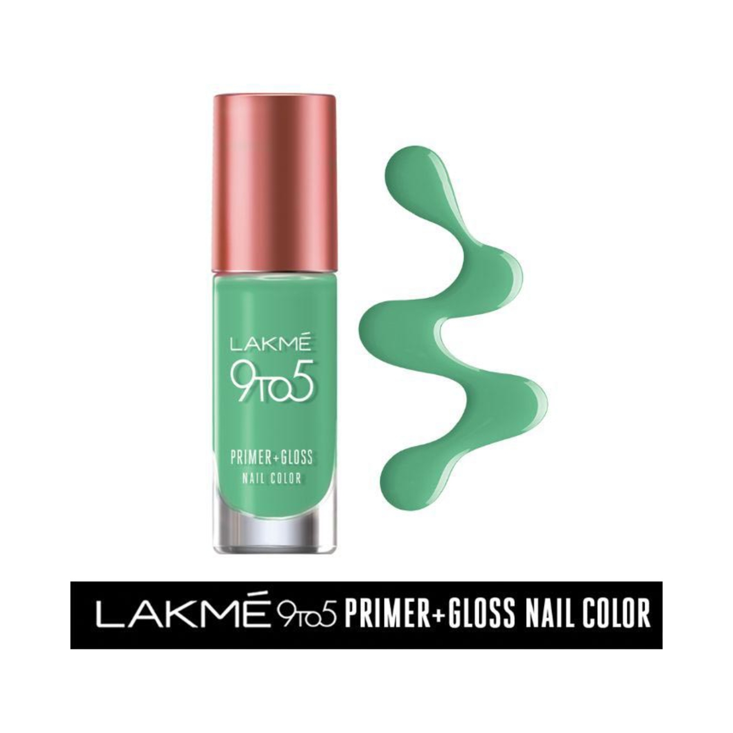 Lakme | Lakme 9 To 5 Primer + Gloss Nail Color - Mint Twist (6ml)