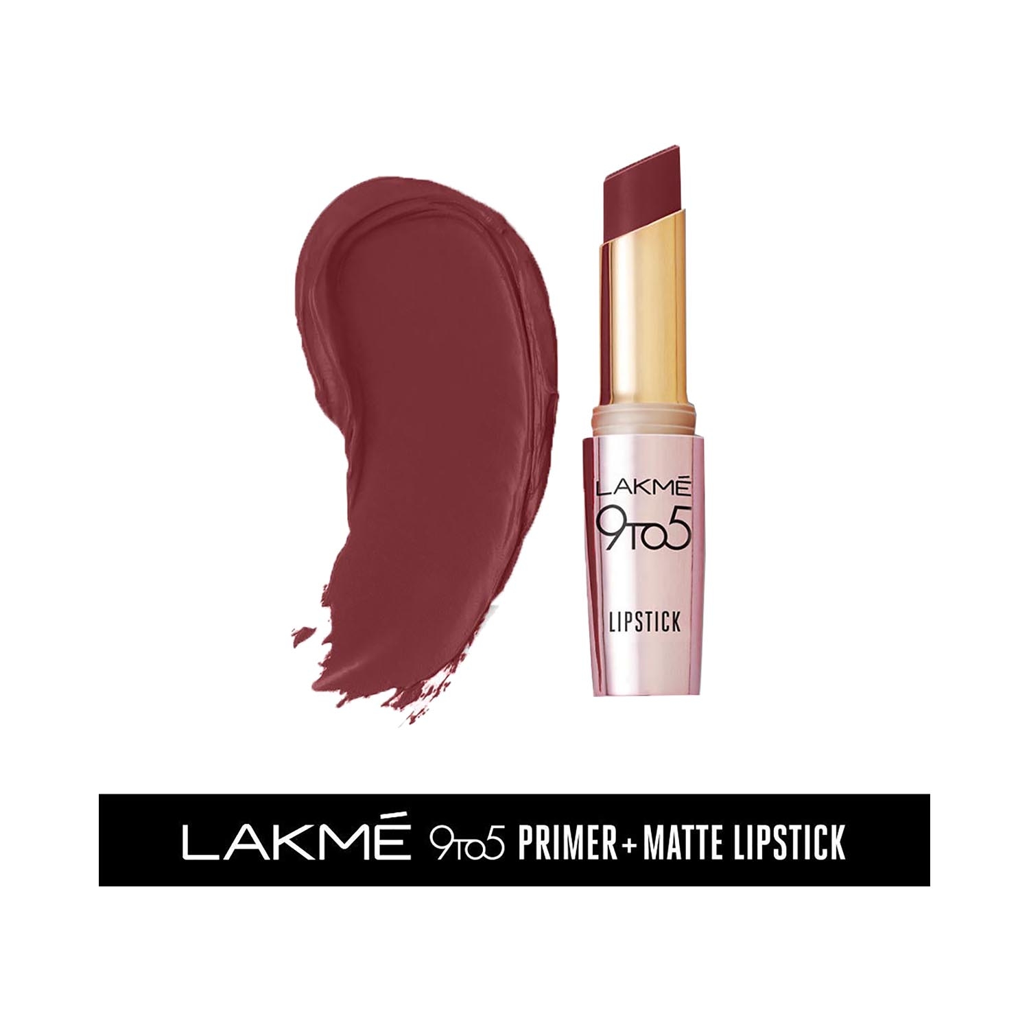 Lakme | Lakme 9 To 5 Primer + Matte Lip Color - MM3 Sangria Weekend (3.6g)