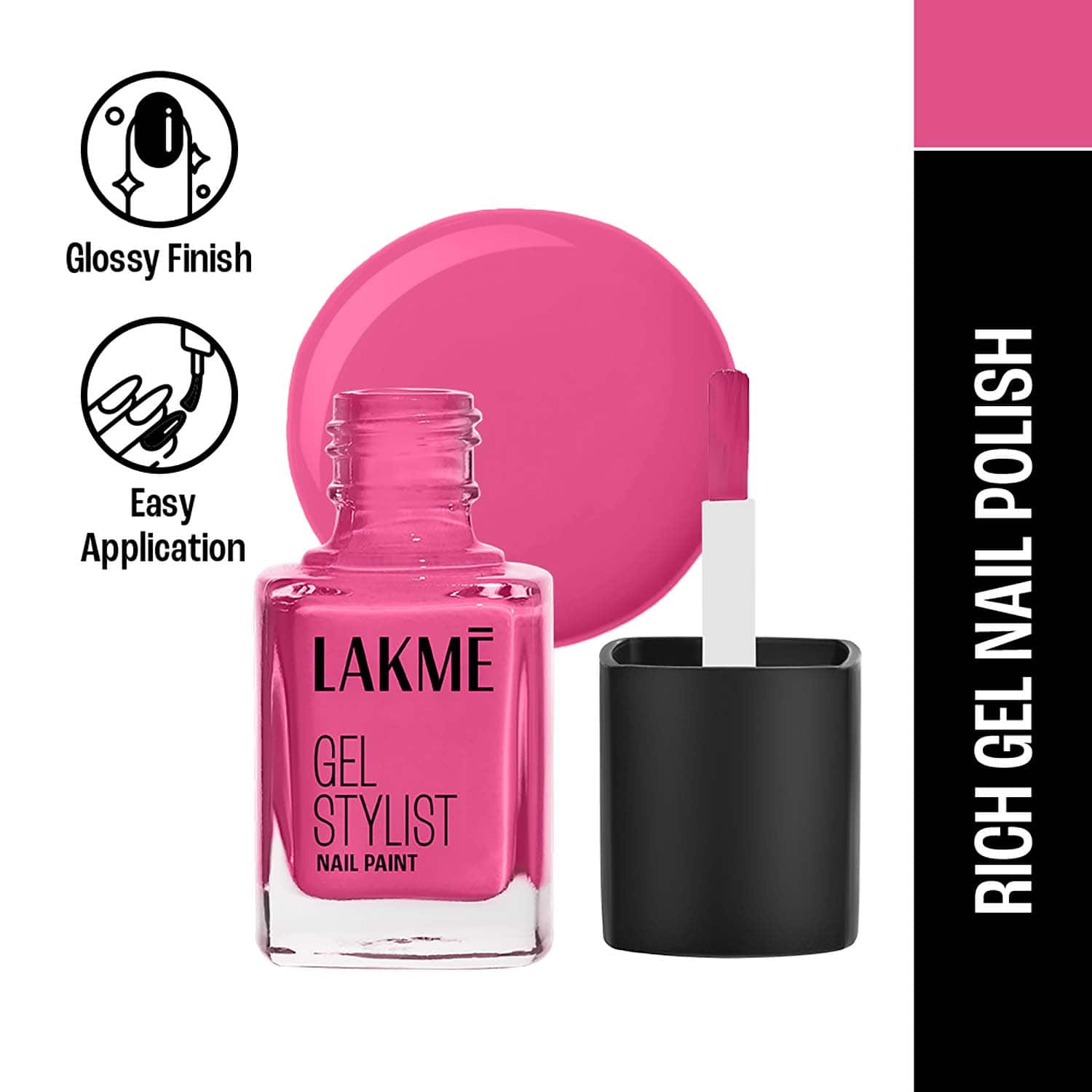 Lakme | Lakme Absolute Gel Stylist Nail Color - Pink Date (12 ml)