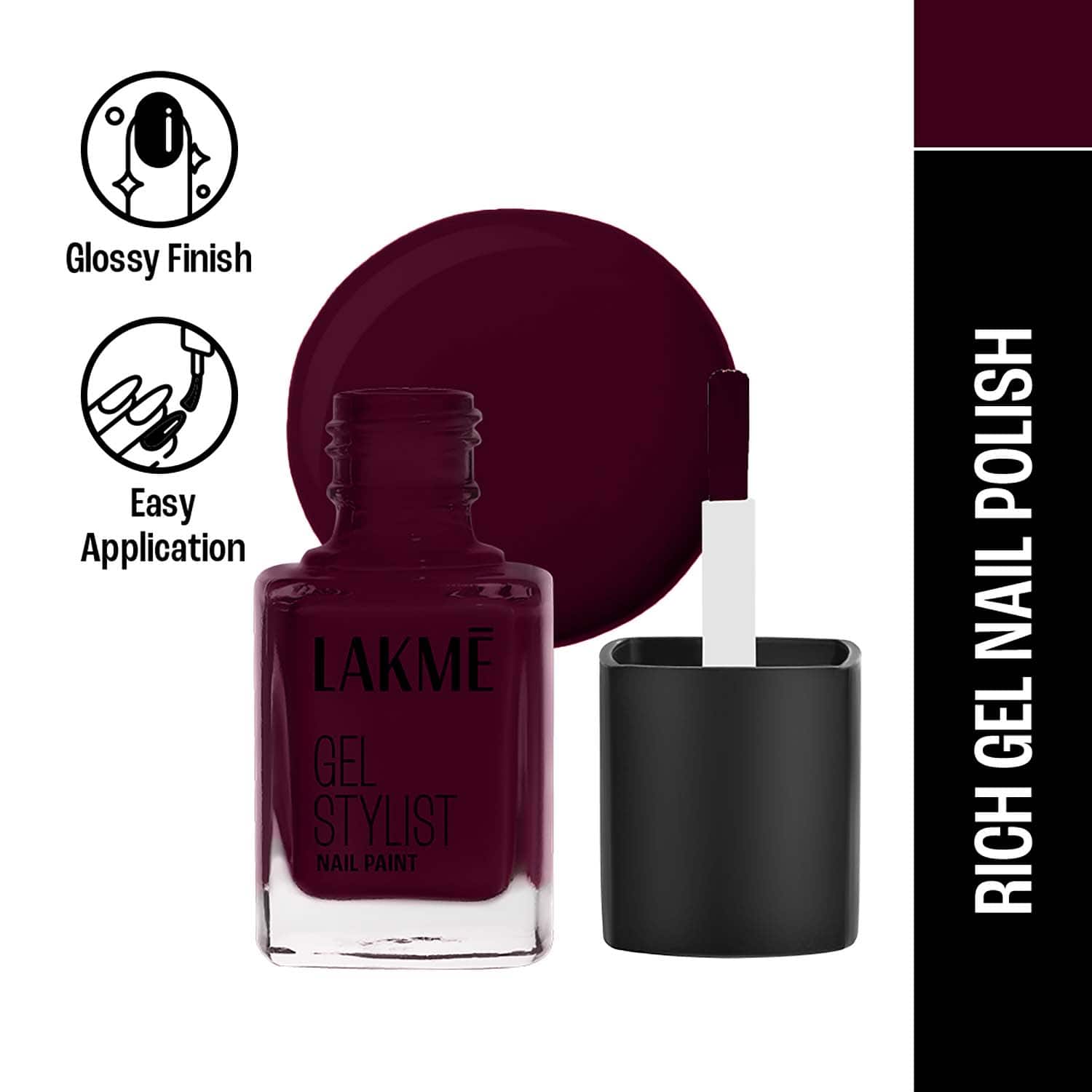 Lakme | Lakme Absolute Gel Stylist Nail Color - Vineyard (12 ml)