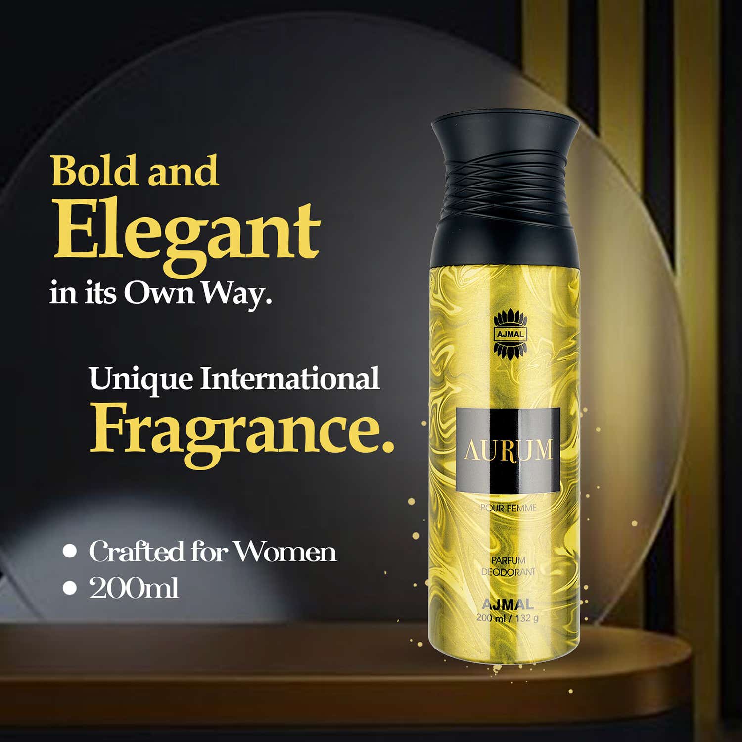 Buy AJMAL Aurum Pour Femme Parfum Deodorant (200ml) Online at Best