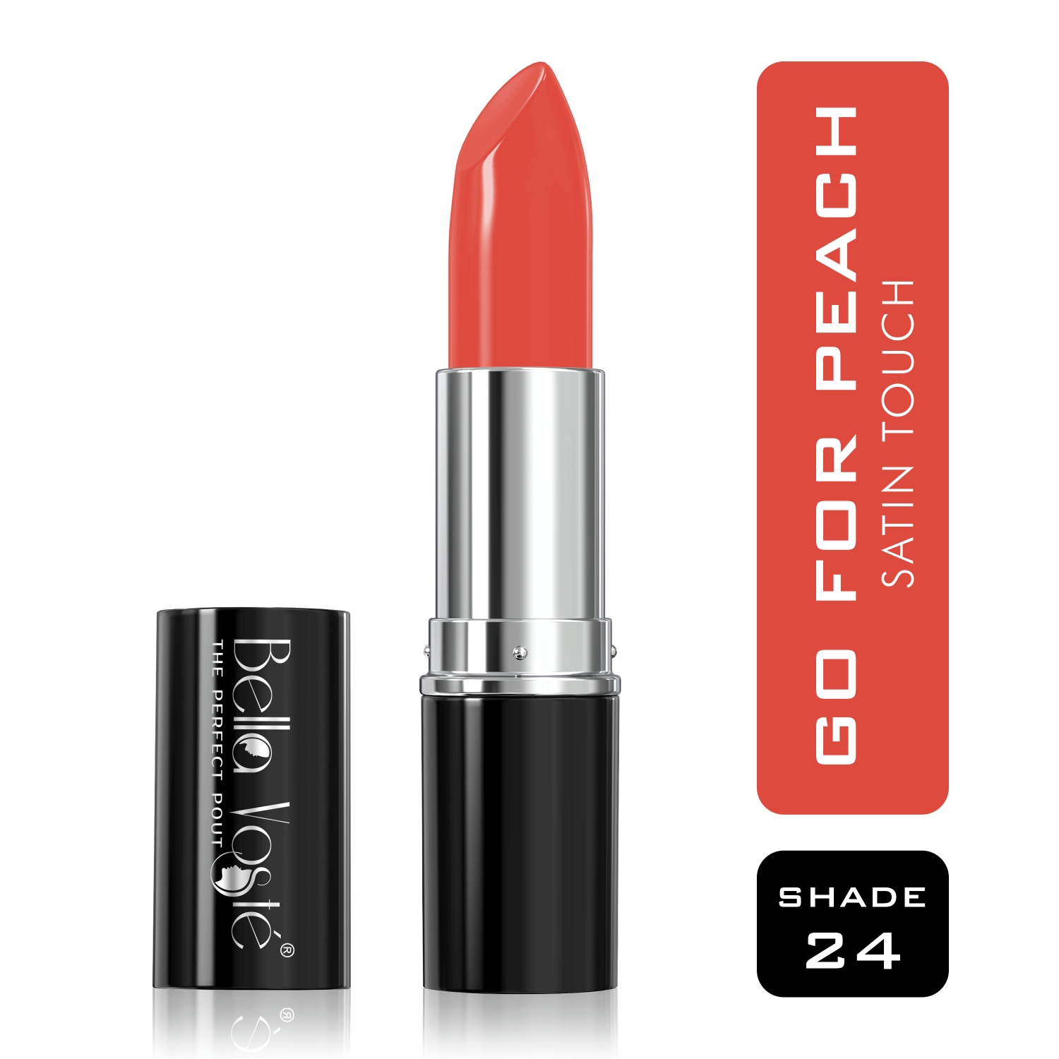 Bella Voste | Bella Voste Sheer Creme Lust Lipstick Go For Peach (24) (4.2gm)