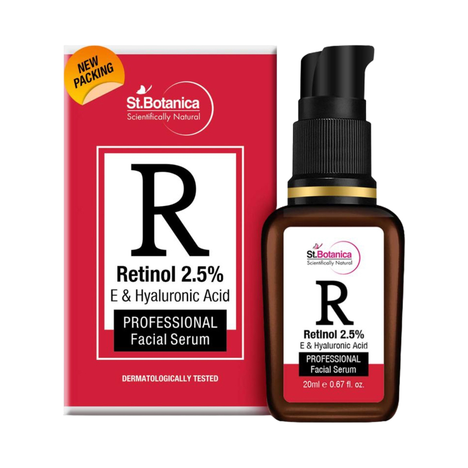 St.Botanica | St.Botanica Retinol 1% + Bakuchi Oil 2% + Tripeptide 1% + Hyaluronic Acid 0.5% Face Serum (20ml)