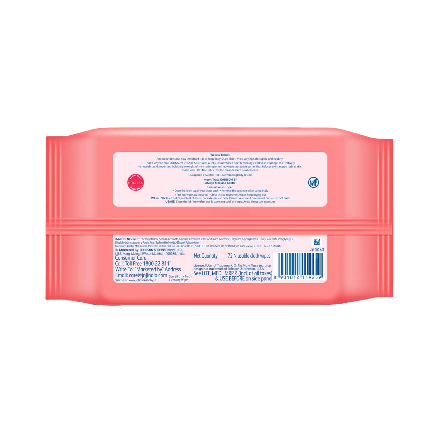 Johnson baby top wipes price
