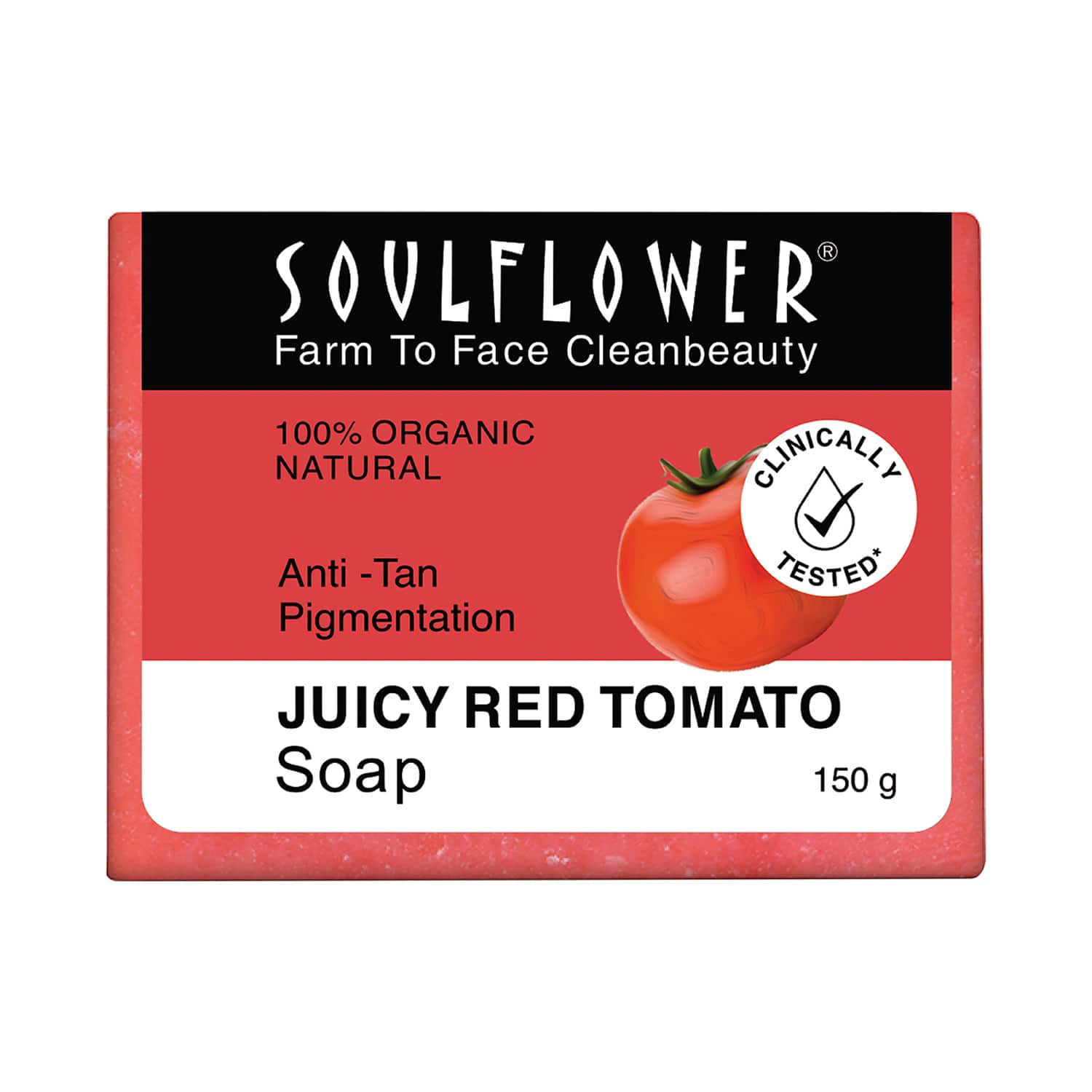 Soulflower | Soulflower Juicy Red Tomato Soap - (150g)