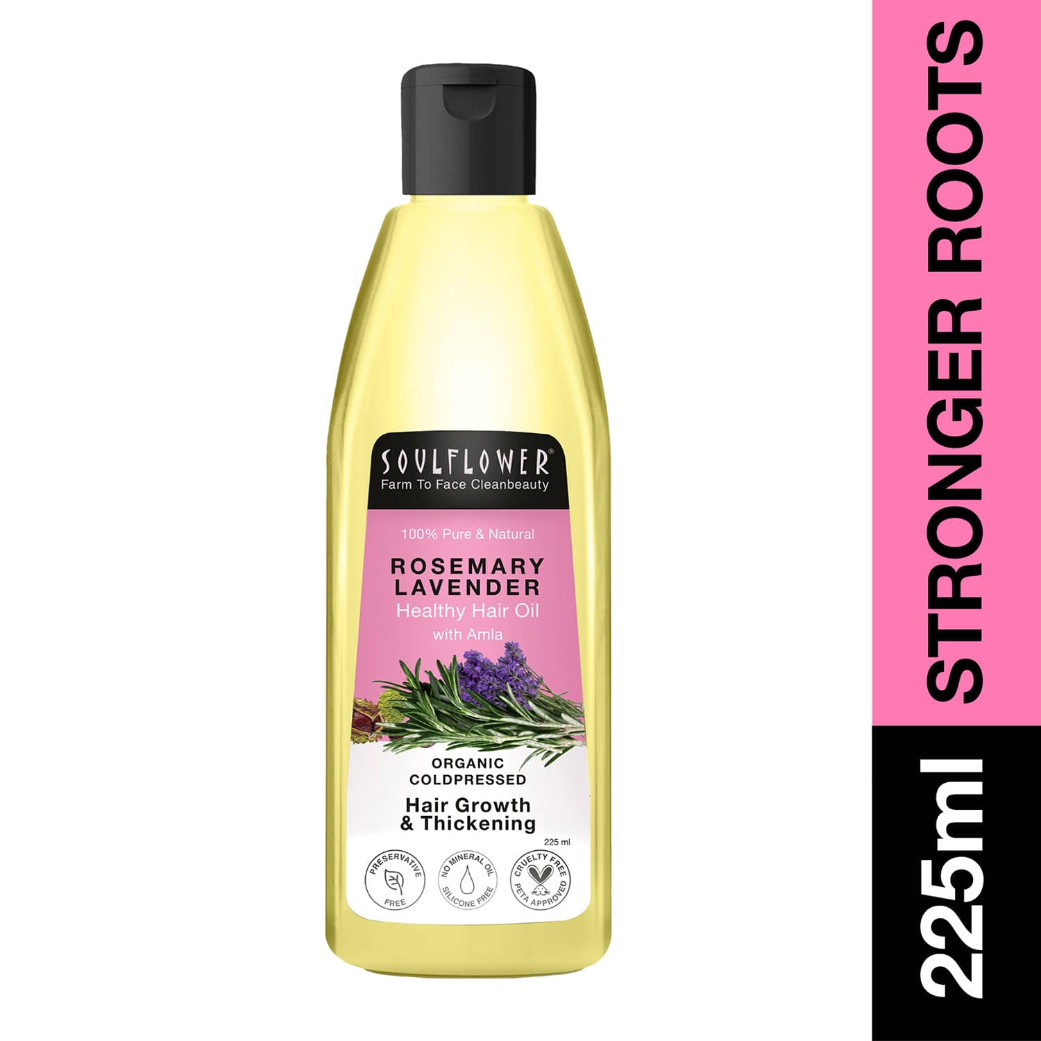 Soulflower | Soulflower Rosemary Lavender Healthy Hair Oil - (225ml)