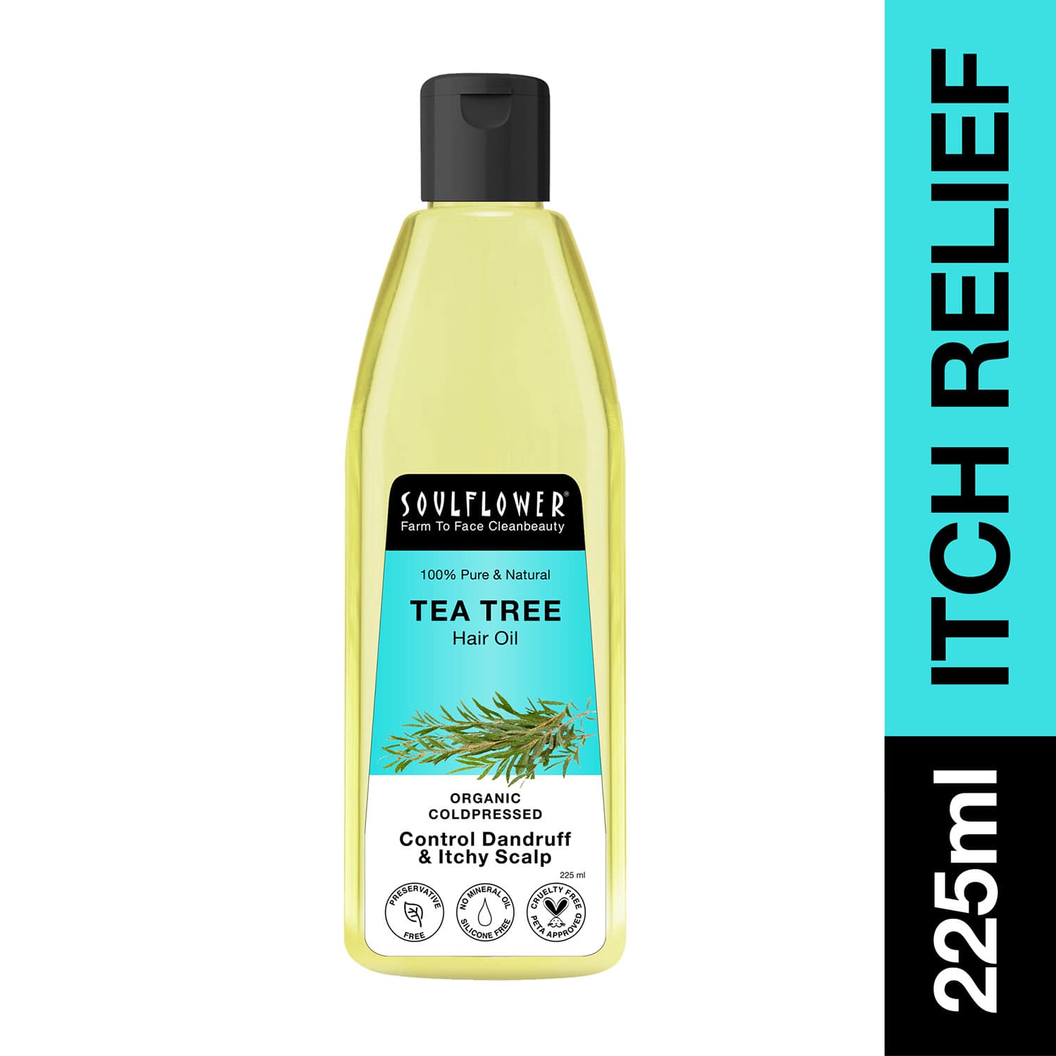 Soulflower | Soulflower Tea Tree Anti Dandruff Hair Oil - (225ml)