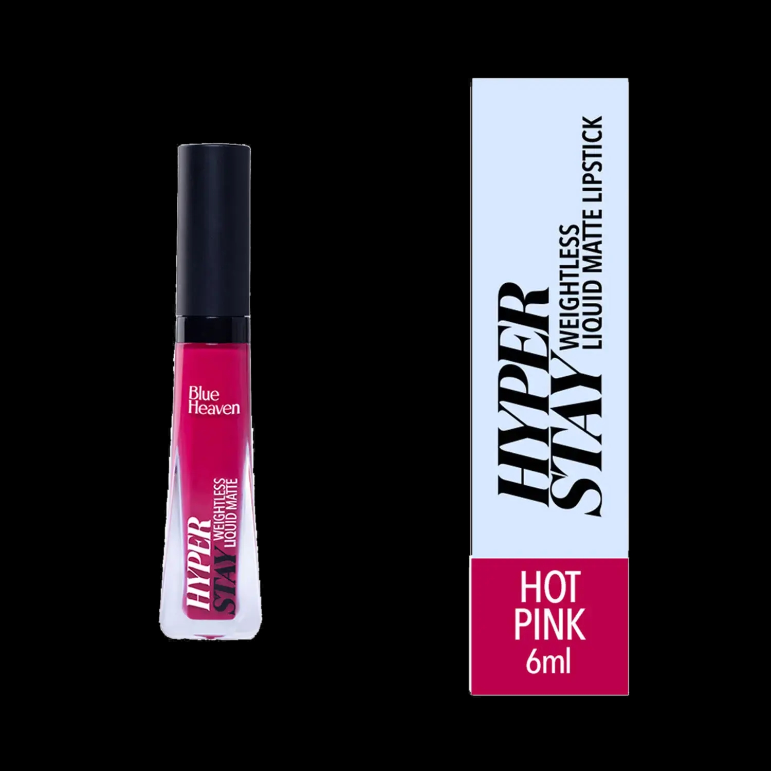 Blue Heaven | Blue Heaven Hyper Stay Weightless Liquid Matte Lipstick - 08 Hot Pink (6ml)