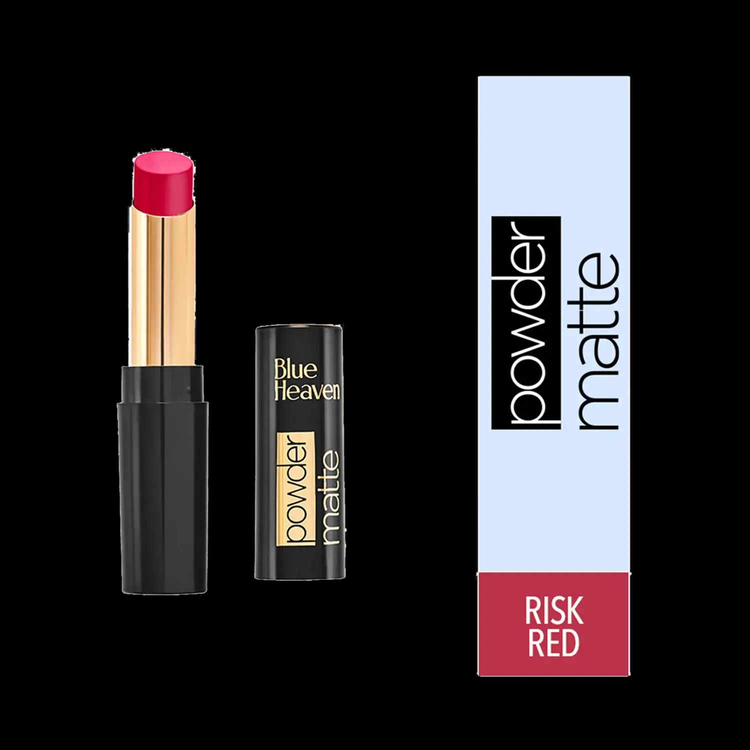 Blue Heaven | Blue Heaven Powder Matte Lipstick - RM02 Risky Red (3.5g)