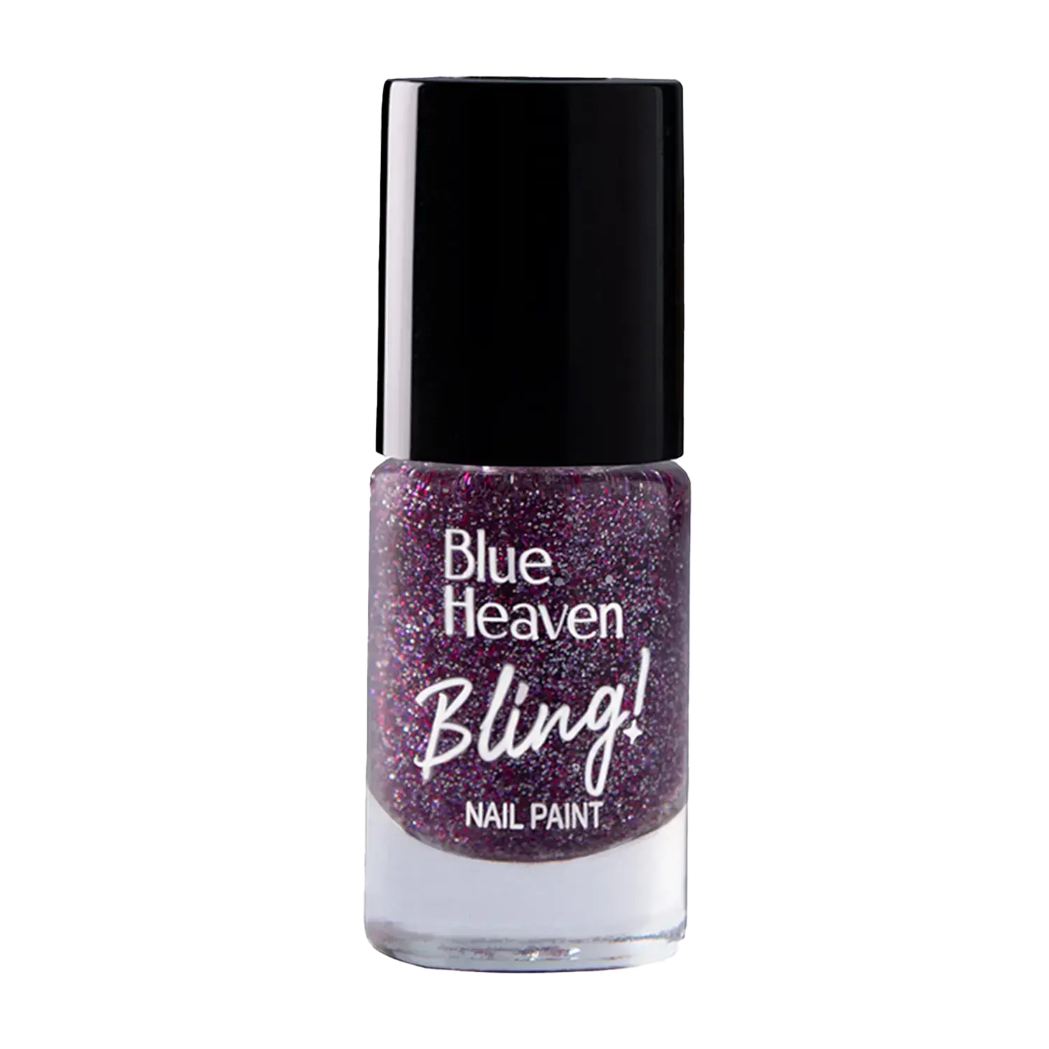 Blue Heaven | Blue Heaven Bling Nail Paint - 807 Smokey Night (8ml)