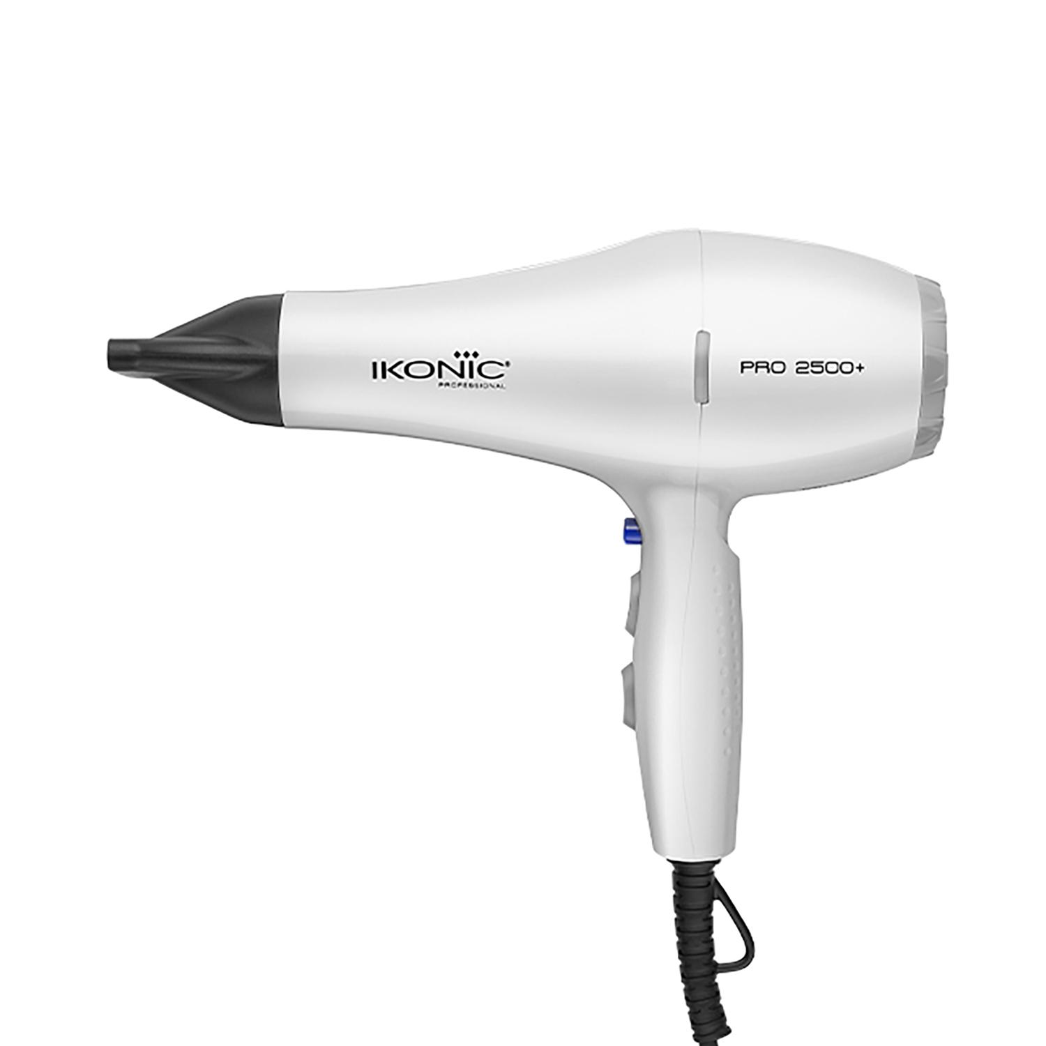 Ikonic Professional 2500+ Pro Hair Dryer (White)