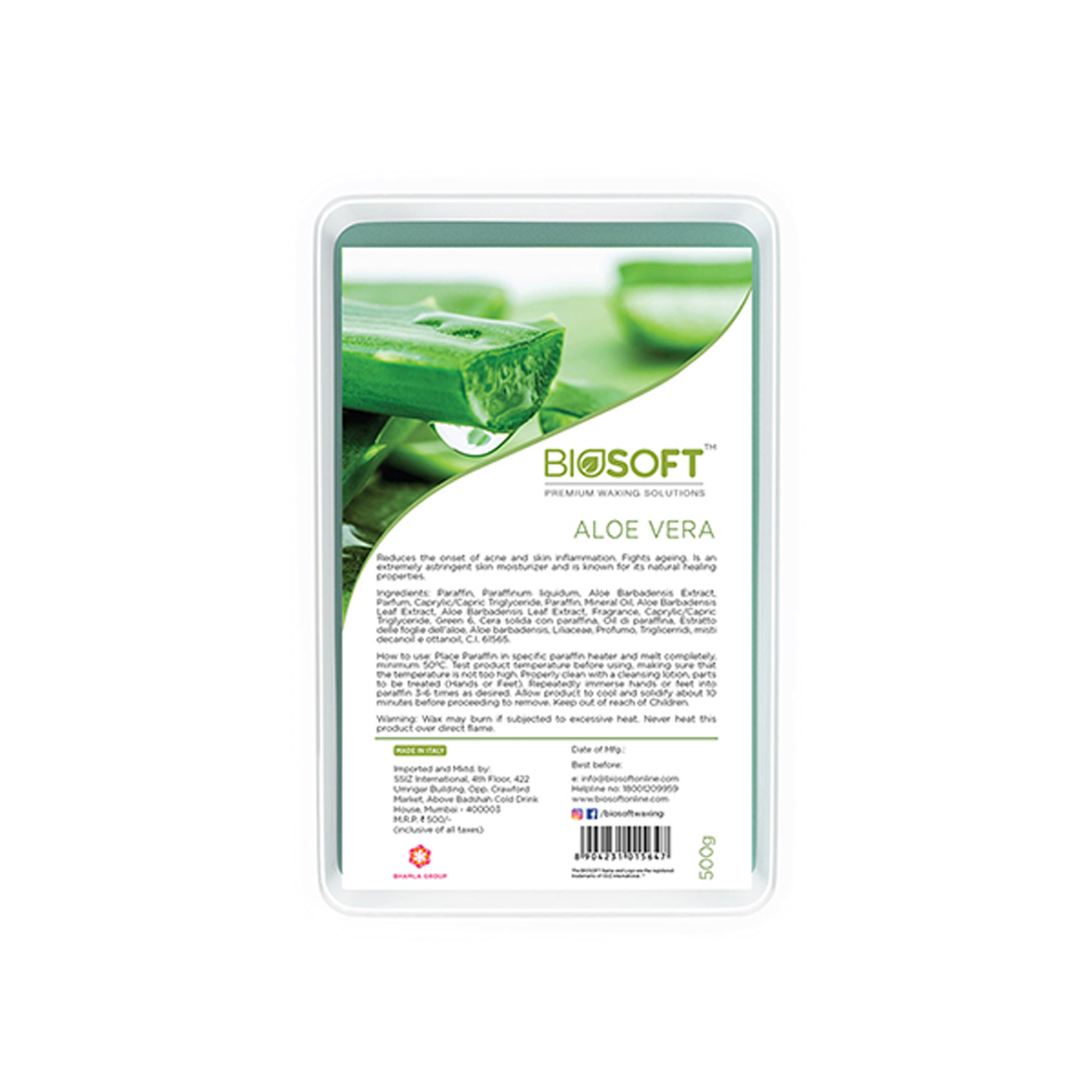 BIOSOFT | BIOSOFT Aloevera Paraffin Wax (500g)