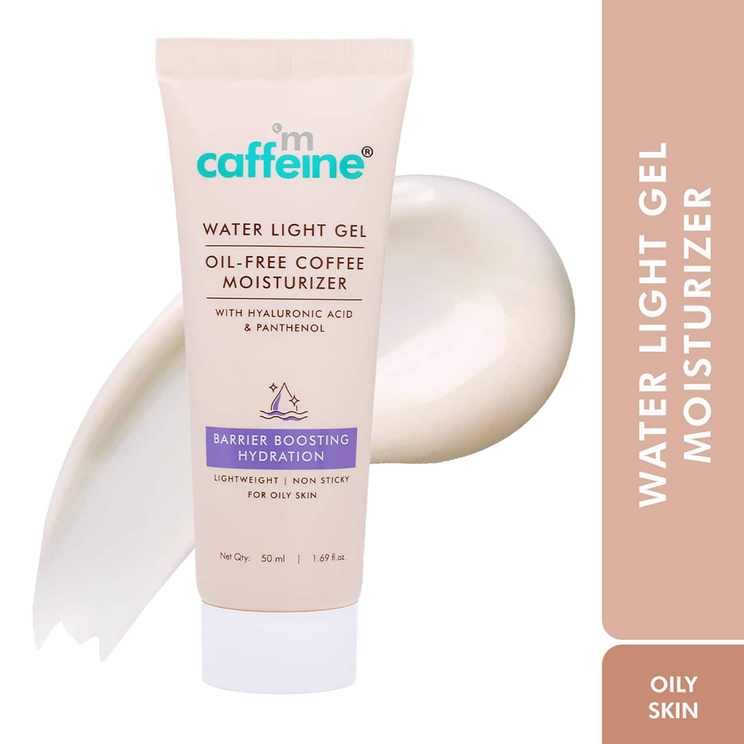 mCaffeine | mCaffeine Water Light Gel Oil-free Coffee Moisturizer, Deep Skin Hydration & Barrier Boost (50ml)