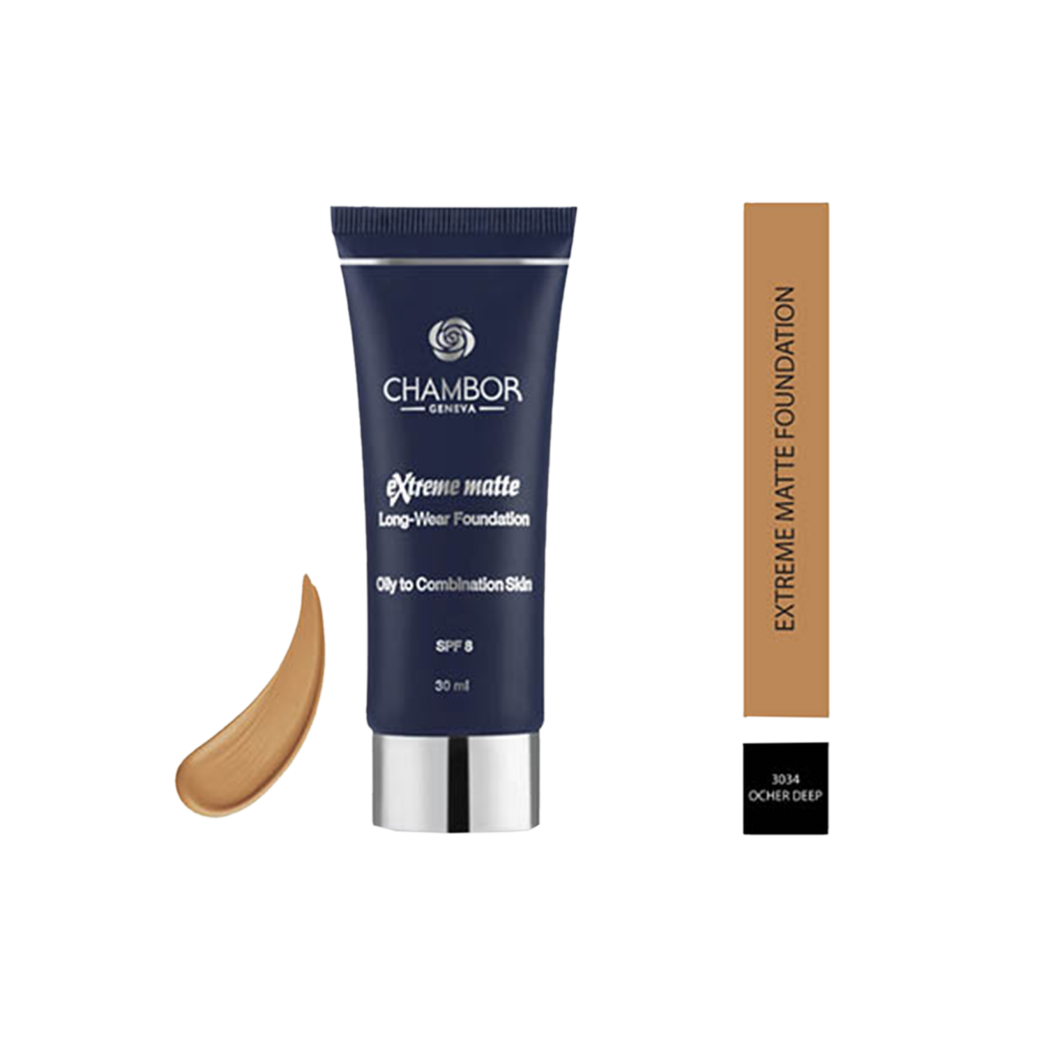 Buy Chambor Extreme Matte LongWear Foundation Ocher Deep 3034 (30ml