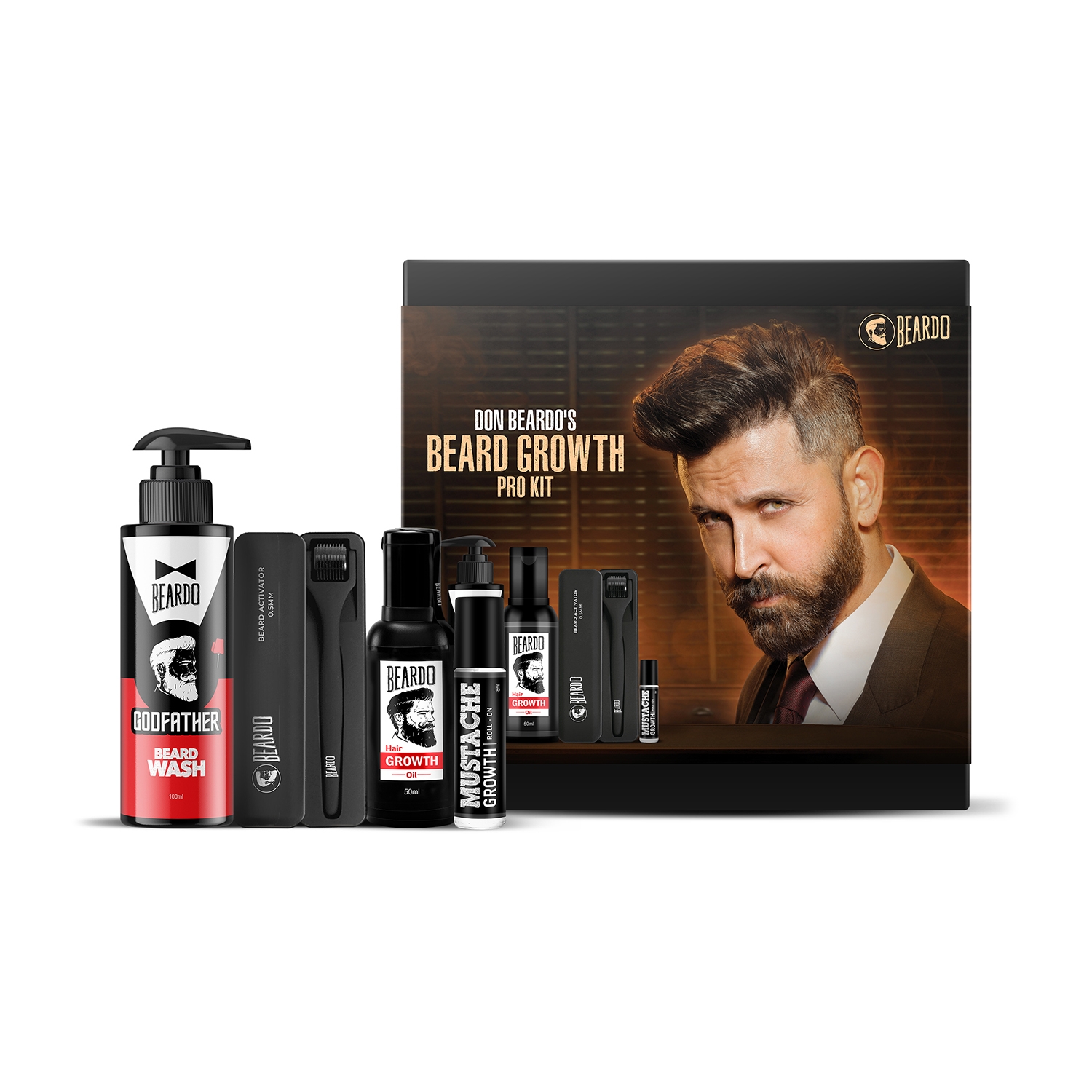 Beardo | Beardo Don Beardo's Beard Growth Pro Kit (4Pcs)