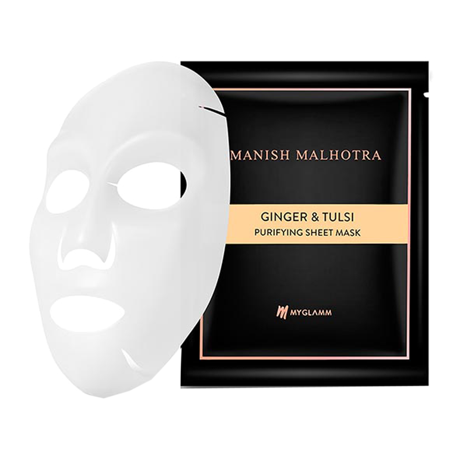 MyGlamm | MyGlamm Manish Malhotra Beauty Ginger & Tulsi purifying Sheet Mask (25ml)