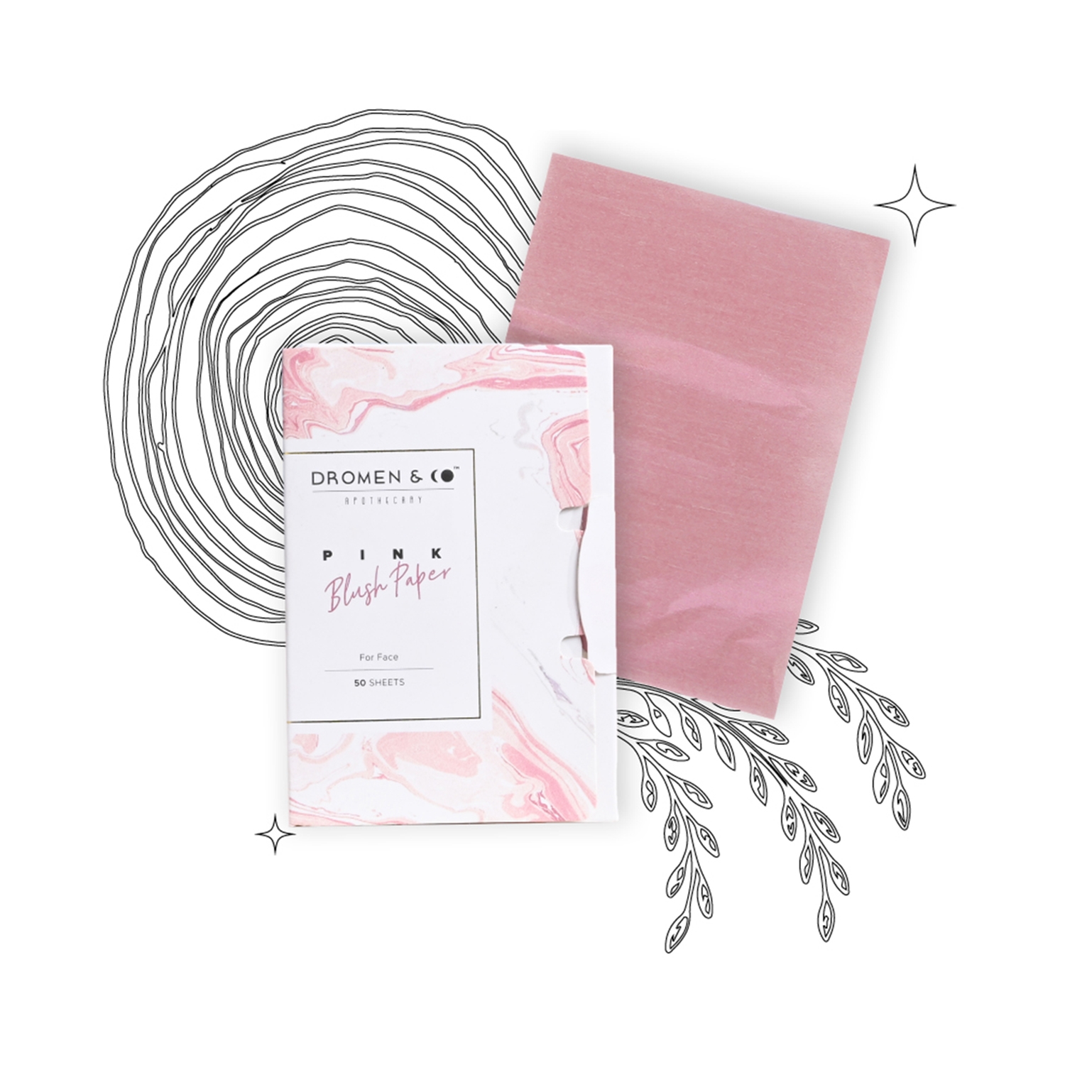 DROMEN & CO | DROMEN & CO Pink Blush Paper - (50 Sheets)