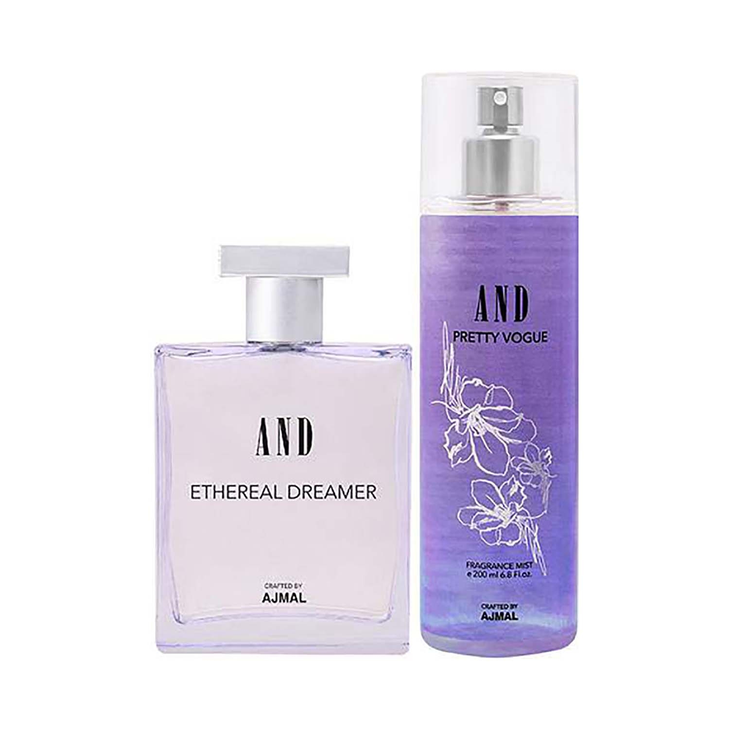 AND | AND Ethereal Dreamer Eau De Parfum & Pretty Vogue Body Mist (300 ml) - (Pack Of 2)