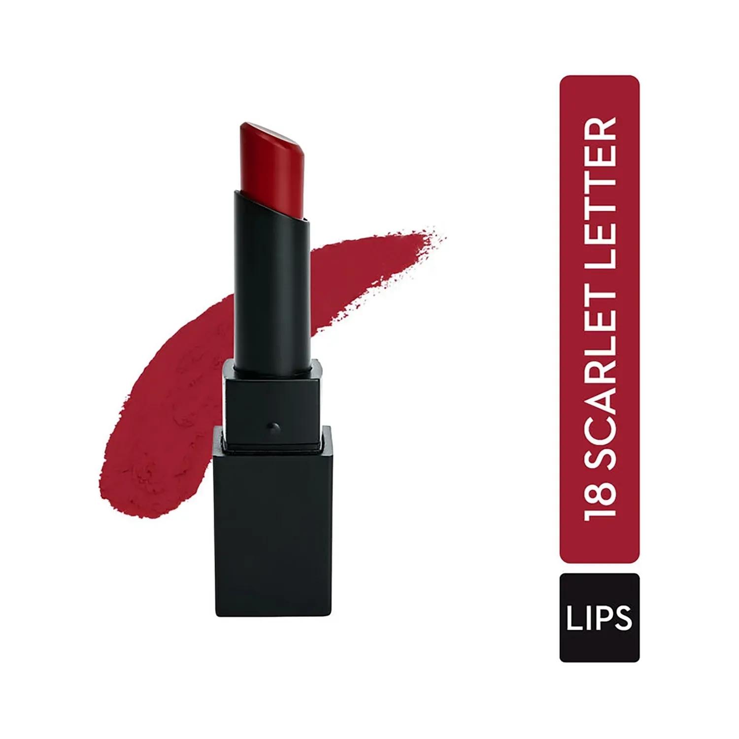 SUGAR Cosmetics | SUGAR Cosmetics Nothing Else Matter Longwear Lipstick - 18 Scarlet Letter (Pure Red) (3.5g)