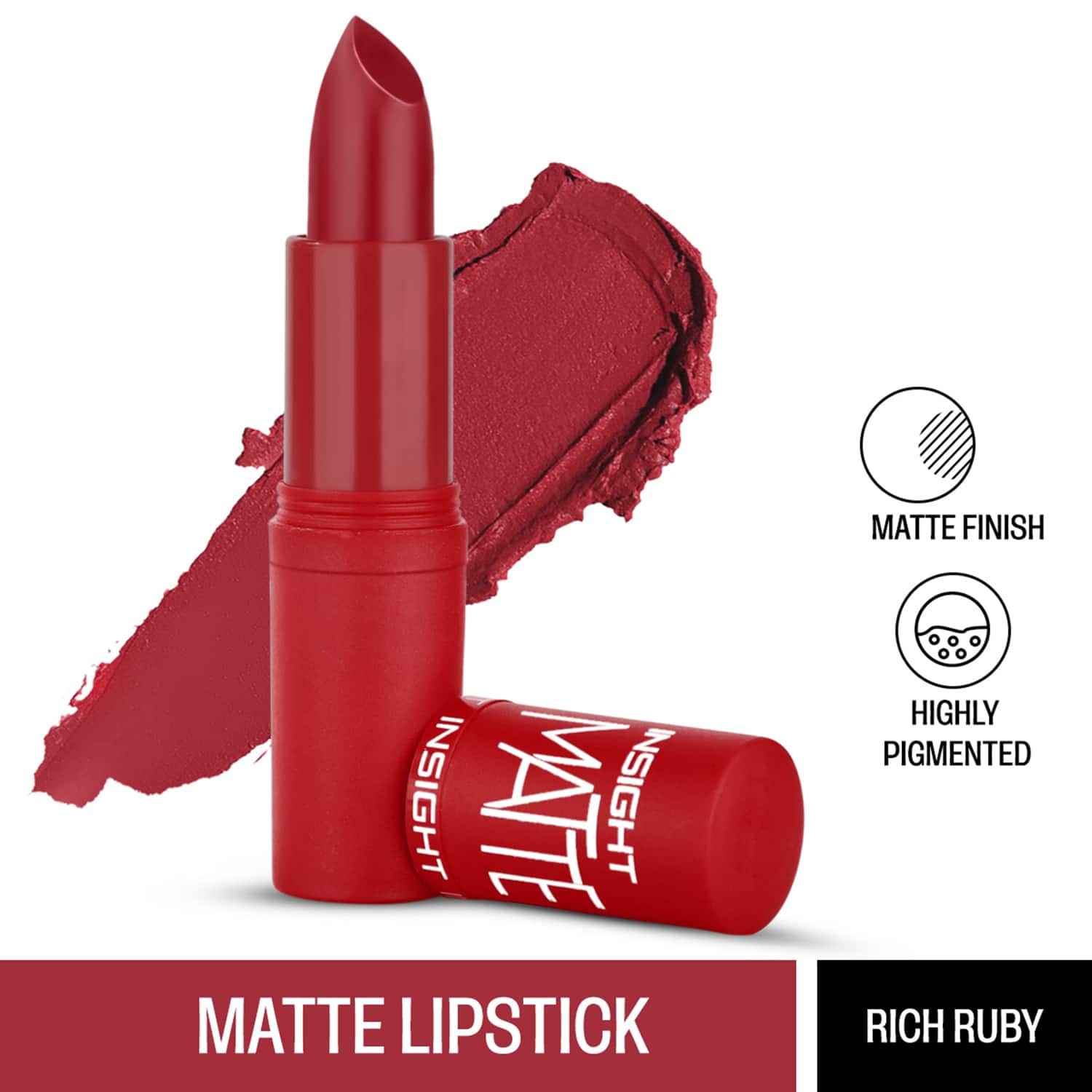 Insight Cosmetics | Insight Cosmetics Matte Lipstick - Rich Ruby (4.2g)