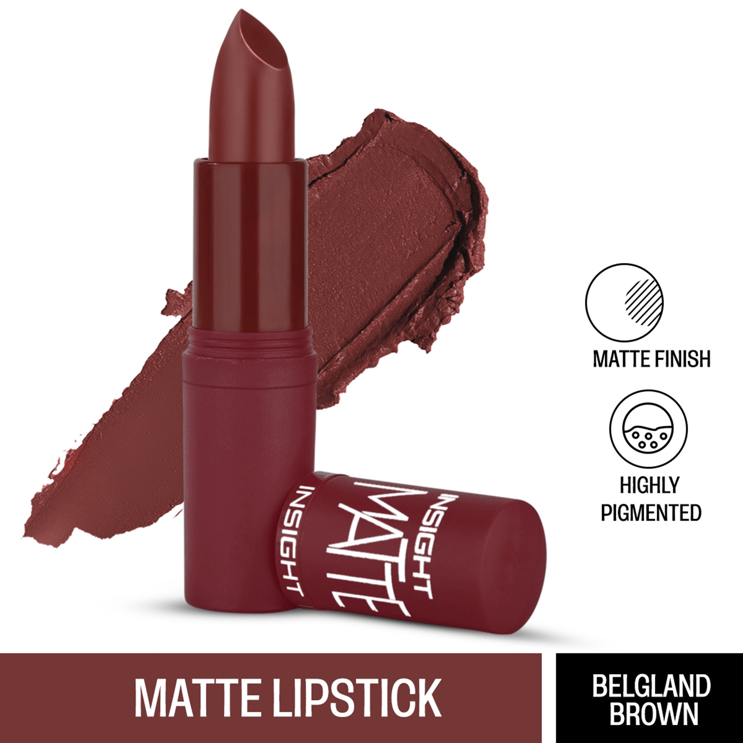 Insight Cosmetics | Insight Cosmetics Matte Lipstick - Belgiam Brown (4.2g)