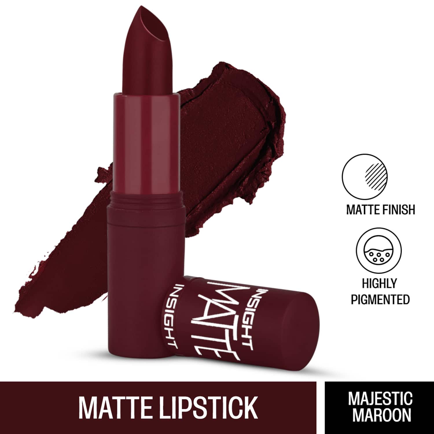 Maroon red matte lipstick deals