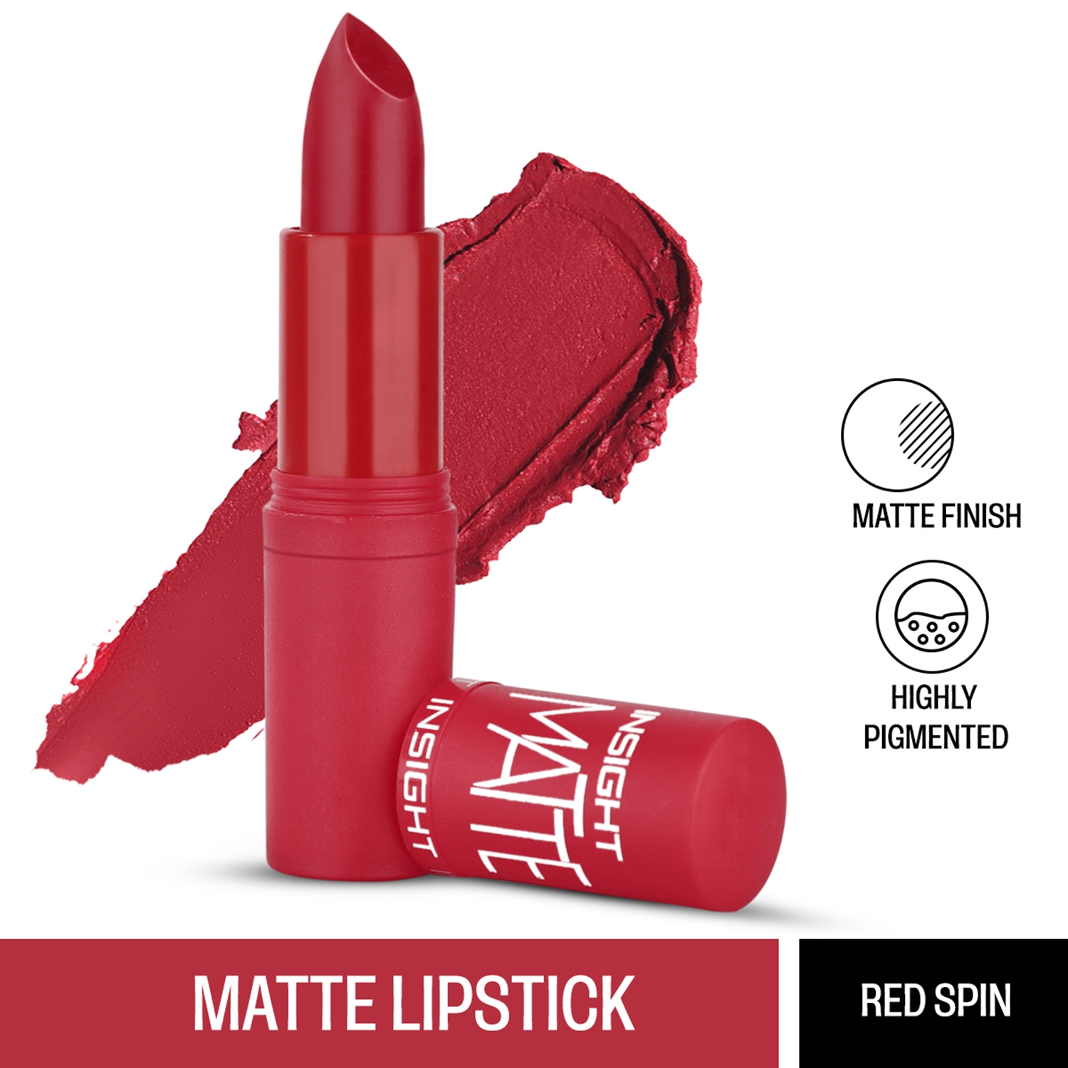 Insight Cosmetics | Insight Cosmetics Matte Lipstick - Red Spin (4.2g)