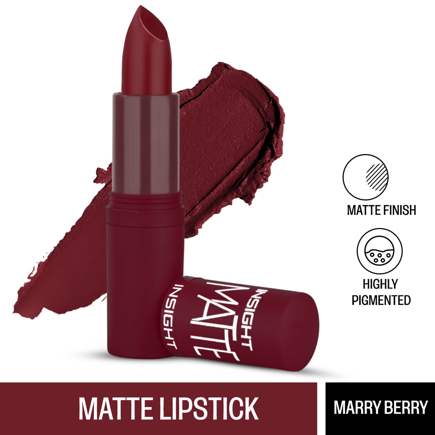 Insight Cosmetics | Insight Cosmetics Matte Lipstick - Merry Berry (4.2g)