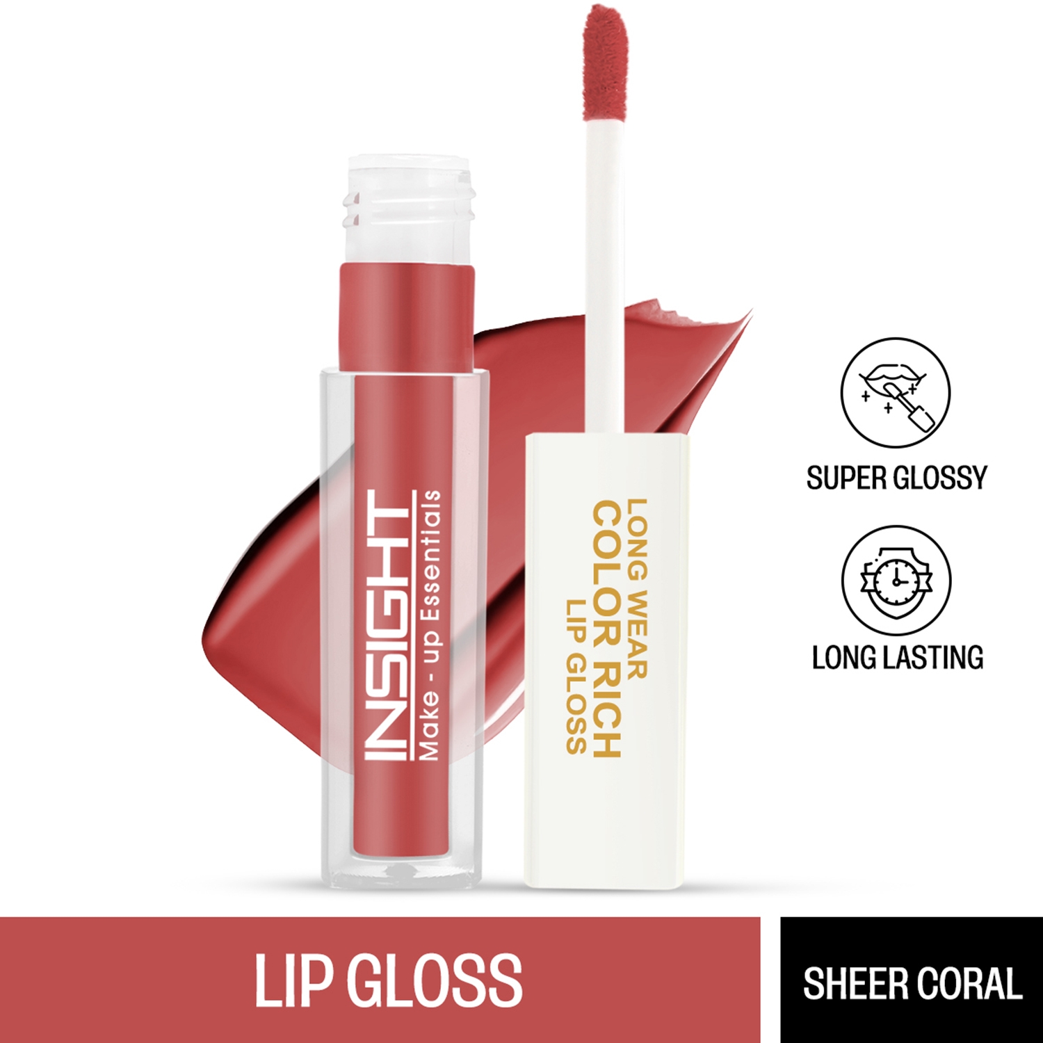 Insight Cosmetics | Insight Cosmetics Long Wear Color Rich Lip Gloss - Sheer Coral (4ml)