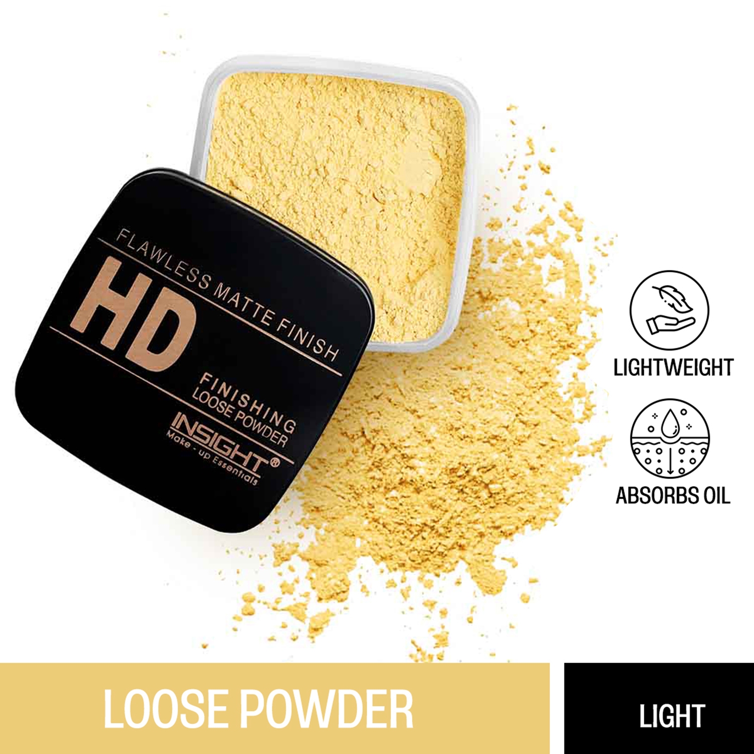 Insight Cosmetics | Insight Cosmetics HD Finishing Loose Powder - Light (30g)