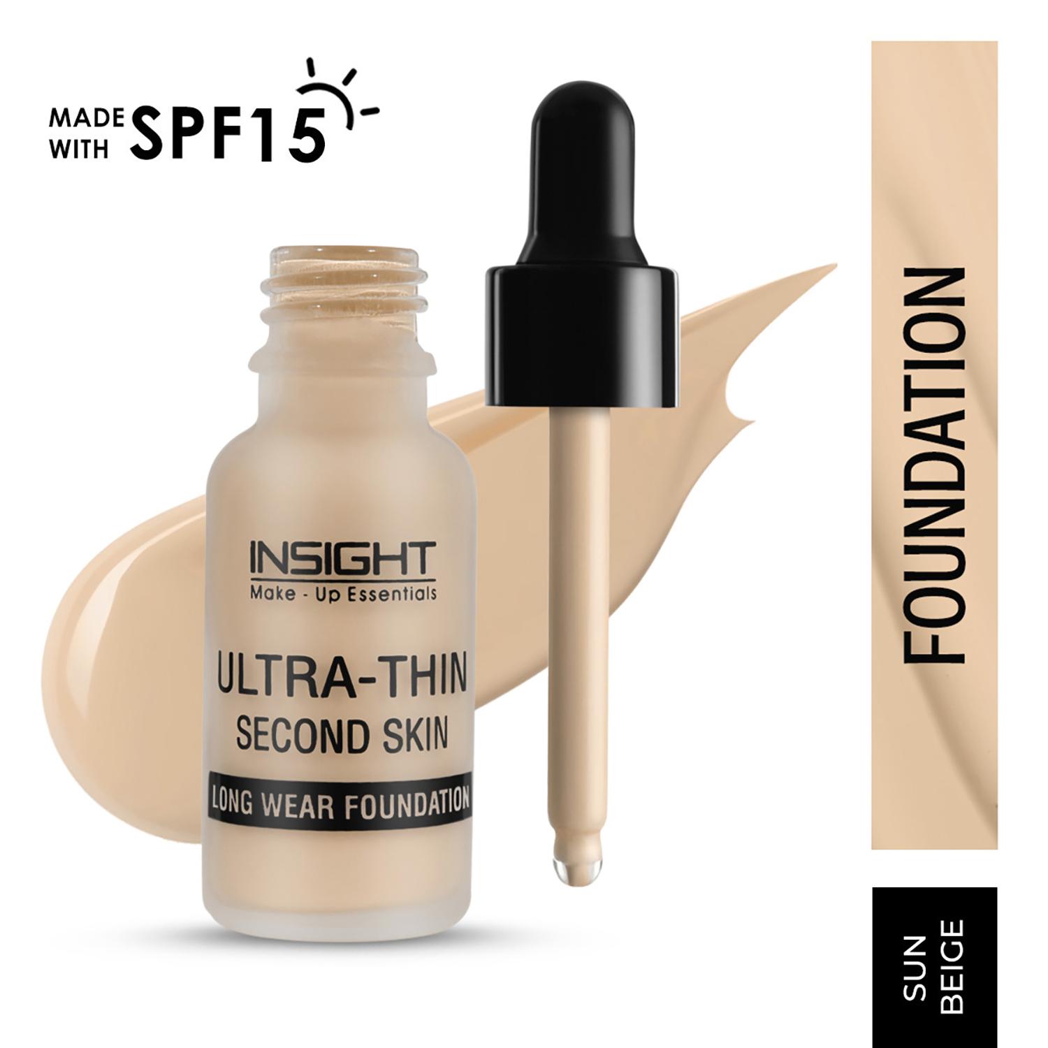 Insight Cosmetics | Insight Cosmetics Ultra Thin Second Skin Long Wear Foundation - Sun Beige (20ml)