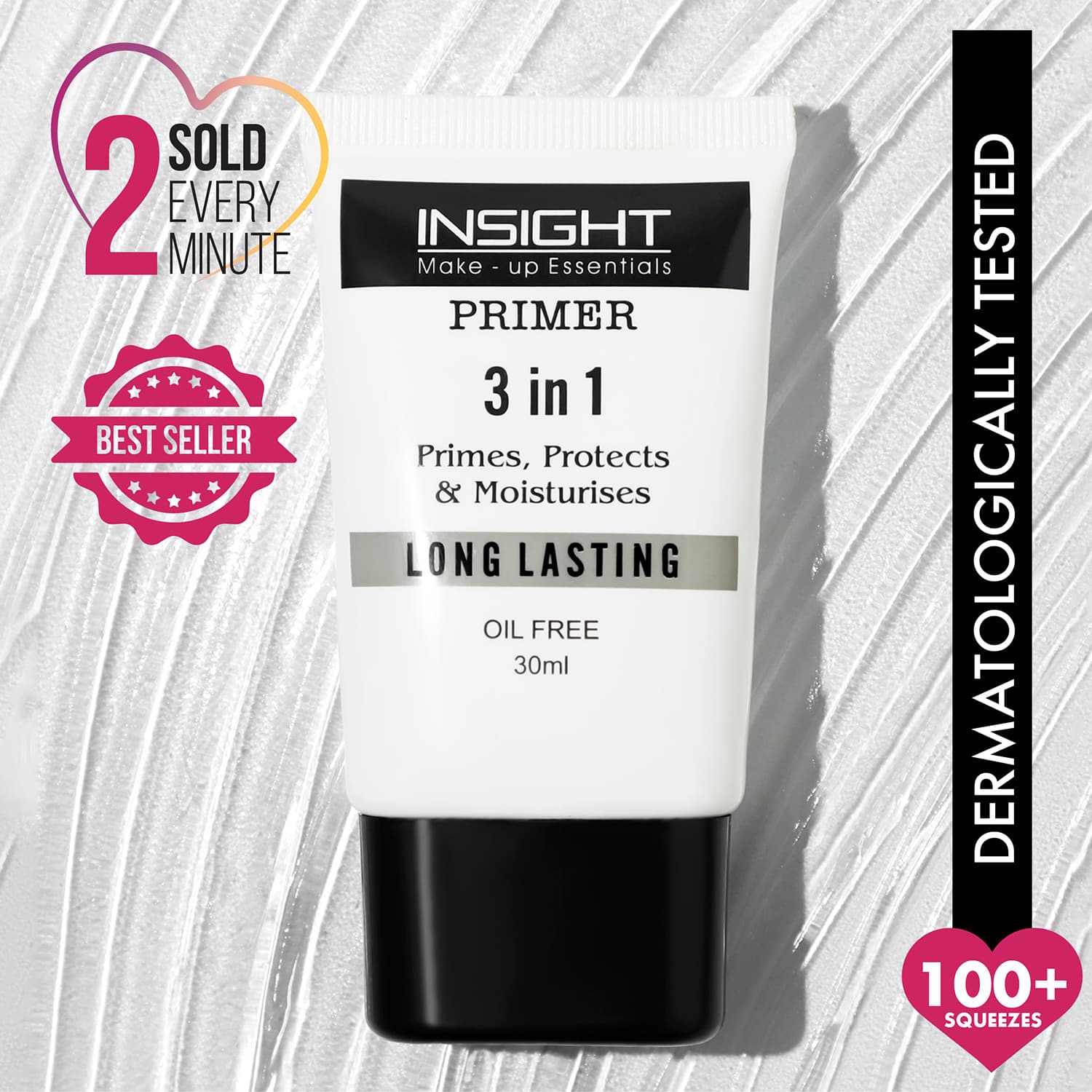 Insight Cosmetics | Insight Cosmetics 3 In 1 Long Lasting Primer - (30ml)